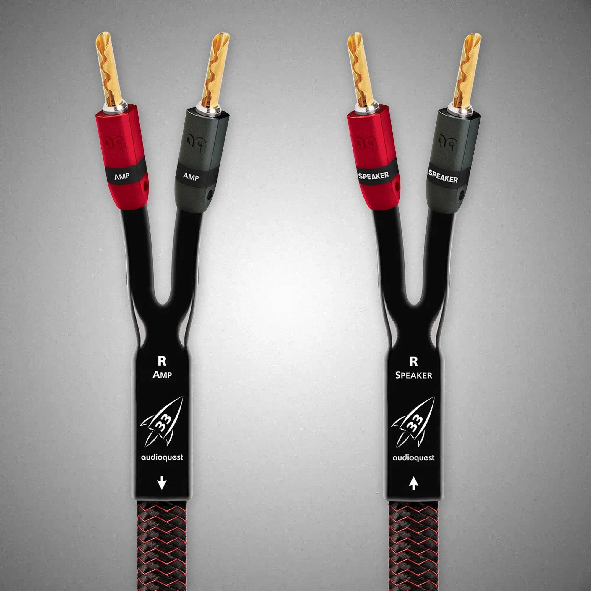 AUDIOQUEST ROCKET 33 Speaker Cable with Gold Banana Plugs - DOUGLAS HIFI