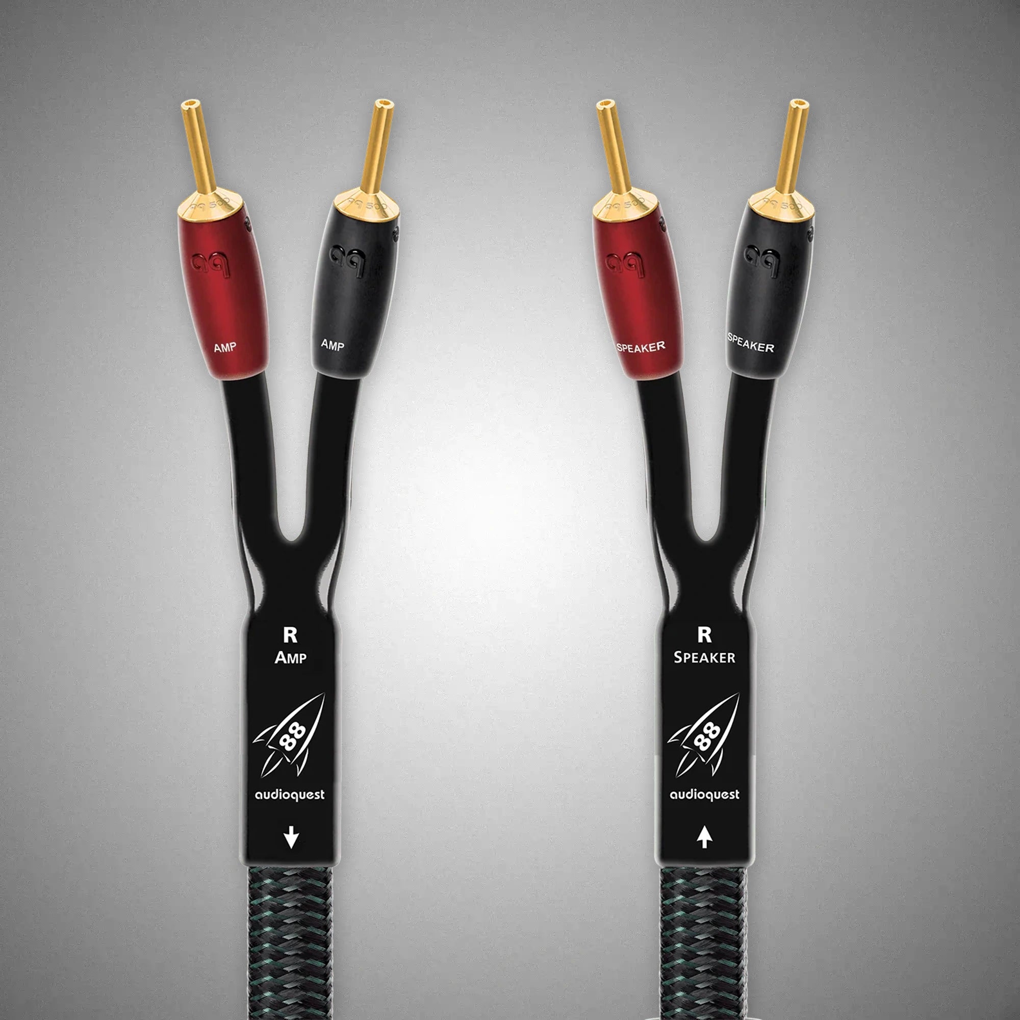 AUDIOQUEST ROCKET 88 Speaker Cable with Gold Banana Plugs - DOUGLAS HIFI