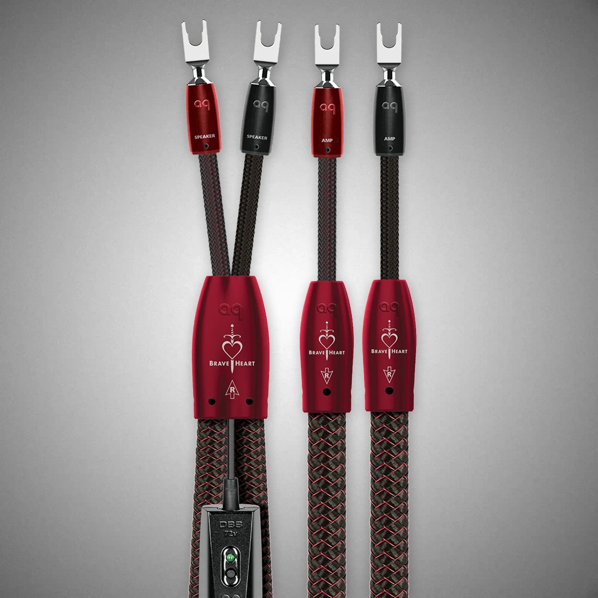 AUDIOQUEST Brave Heart Speaker Cable with Spades - DOUGLAS HIFI