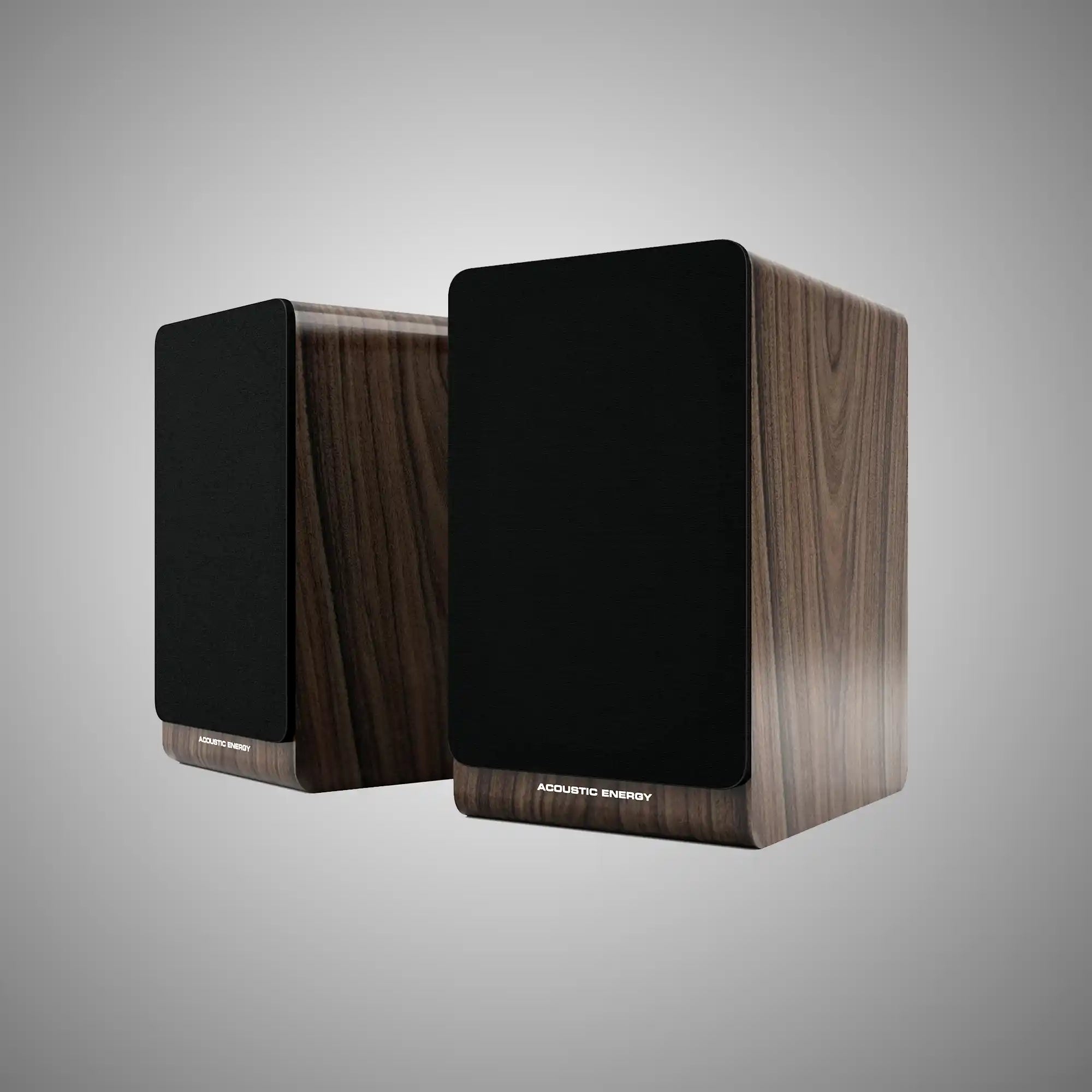 Acoustic Energy AE100.2 Bookshelf Speakers (Walnut with Grilles) - DOUGLAS HIFI