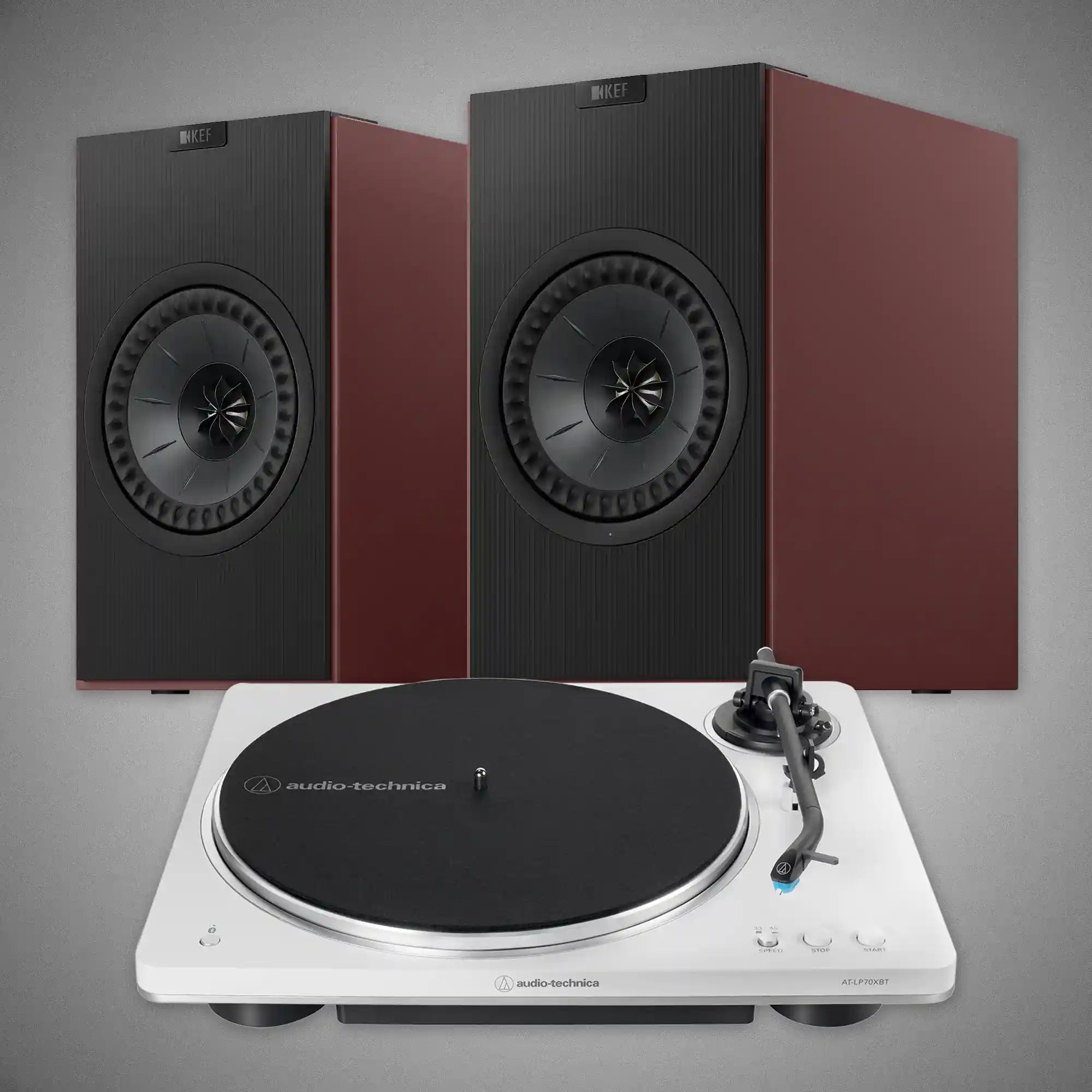 CODA PROMO - Vintage Burgandy / White - DOUGLAS HIFI