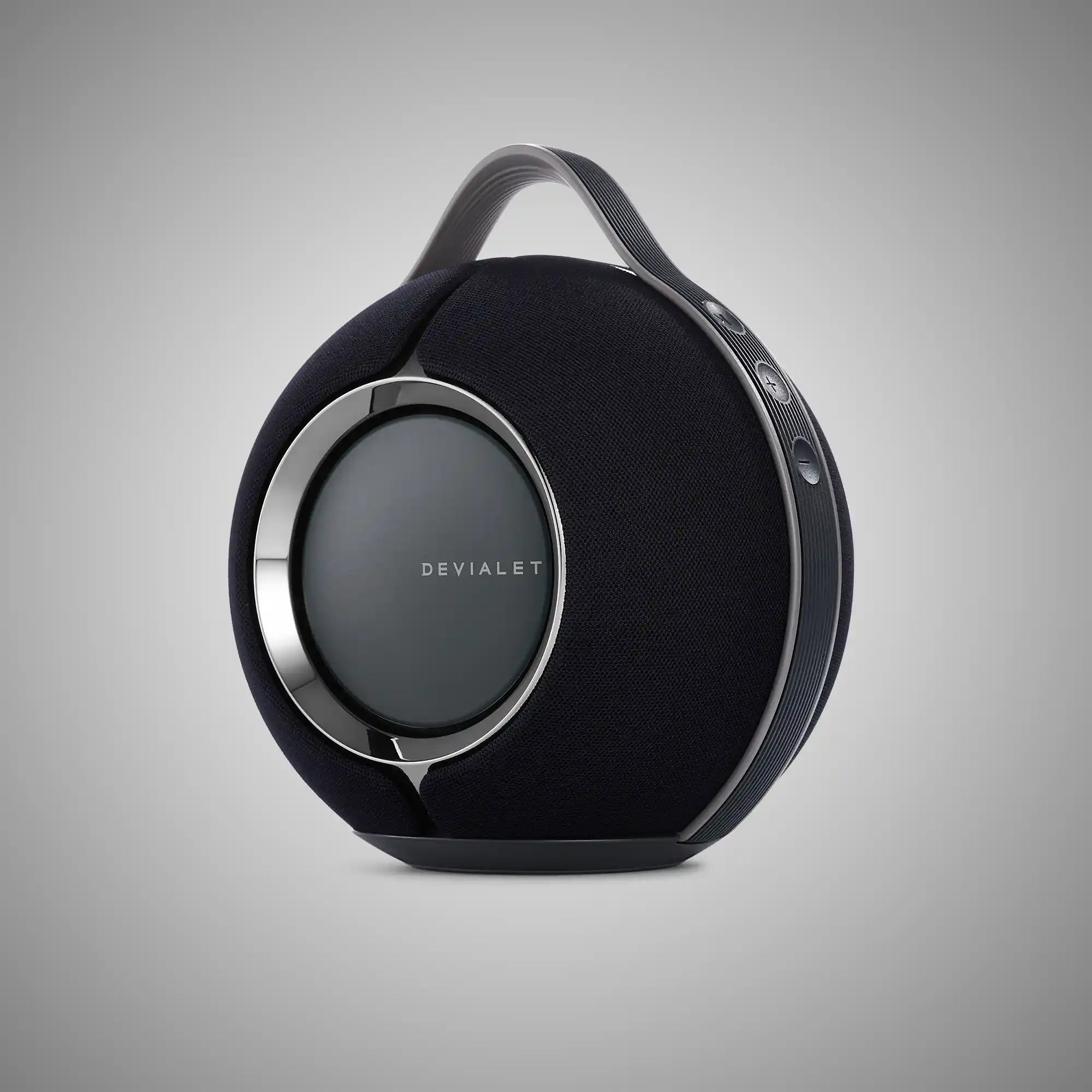 DEVIALET Mania Portable Speaker (Deep Black) Angle - DOUGLAS HIFI