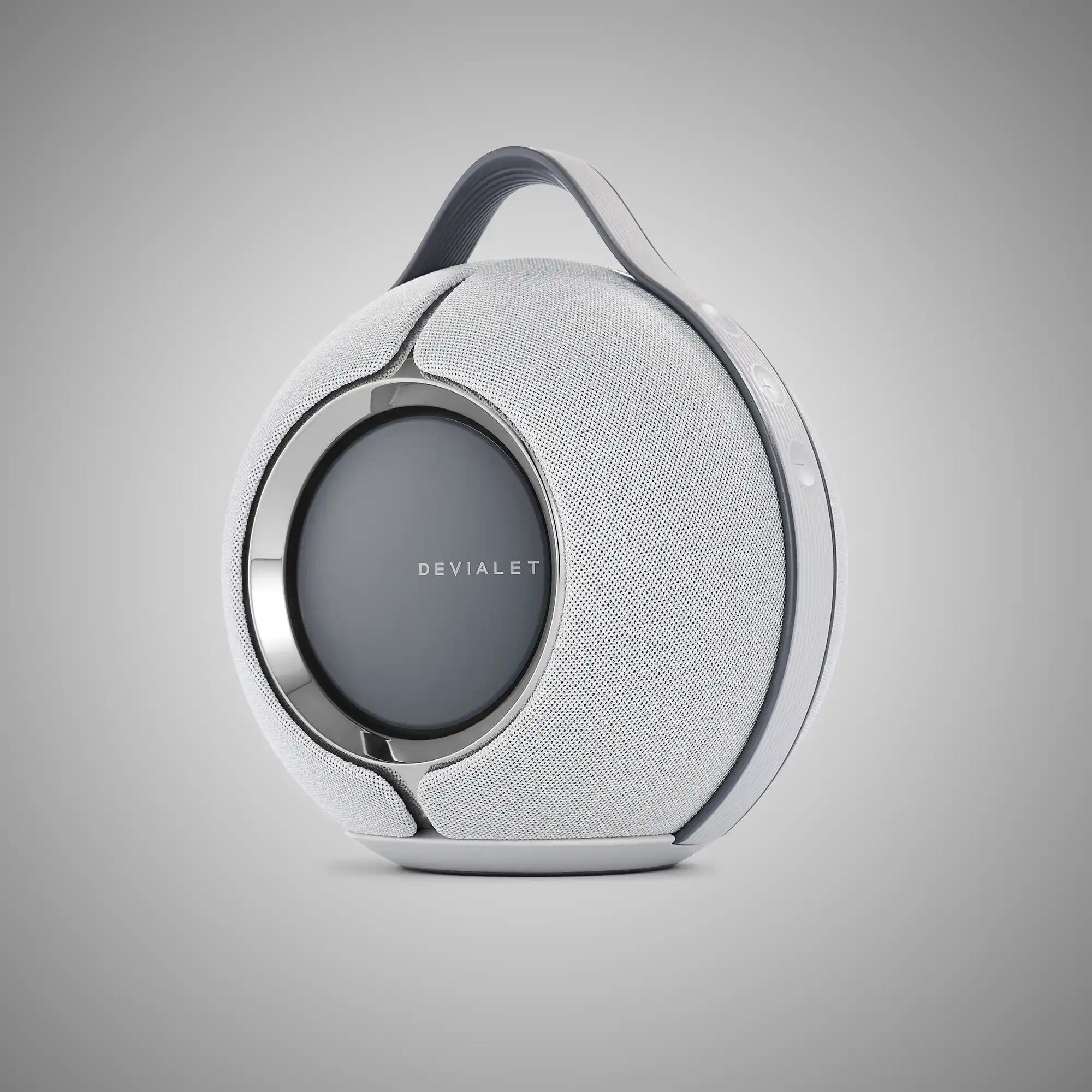 DEVIALET Mania Portable Speaker (Light Grey) Front - DOUGLAS HIFI