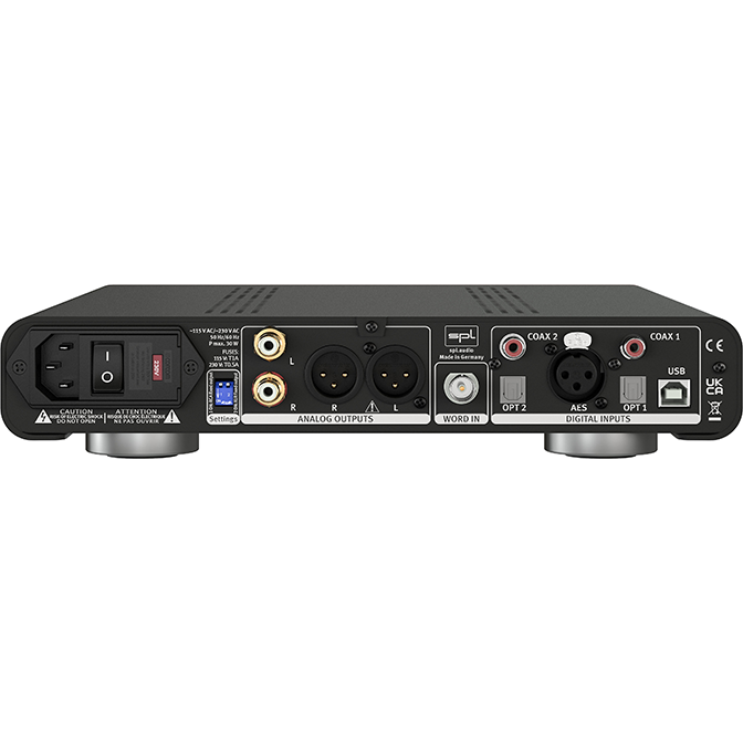 Douglas HiFi SPL DIAMOND BLACK Rear View Showing Connections on the Back - Osborne Park - Perth - Western Australia