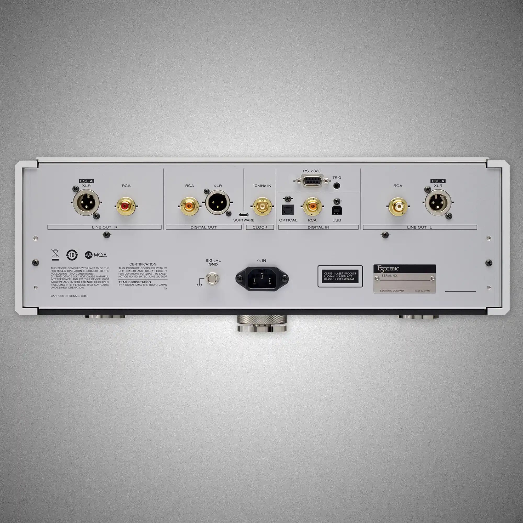 Esoteric K-03XDSE SACD Player (Rear) - DOUGLAS HIFI