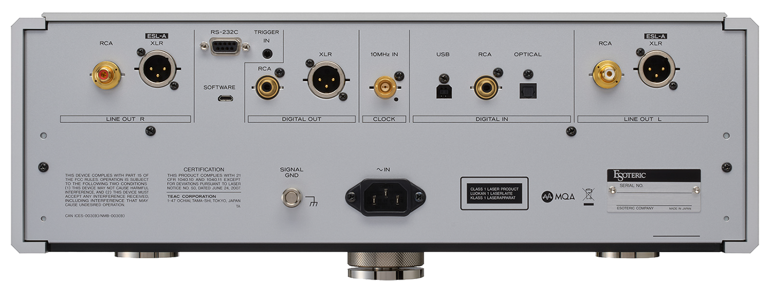 Esoteric K-05XD SACD Player - Rear - DOUGLAS HiFi