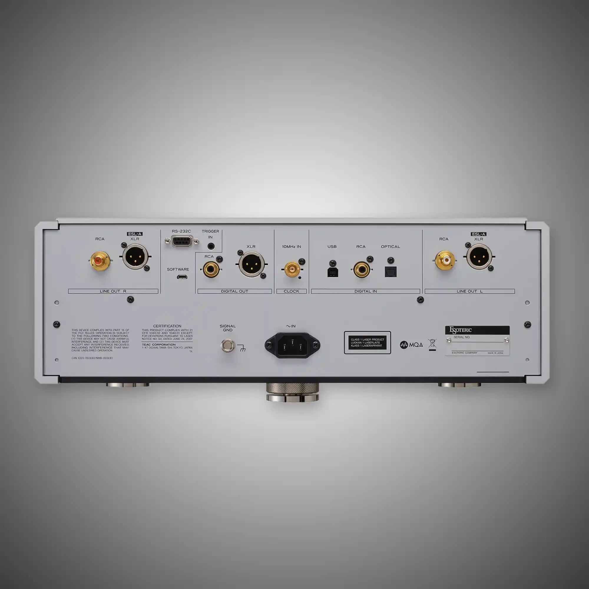 Esoteric K-05XD SACD Player - Rear - DOUGLAS HiFi