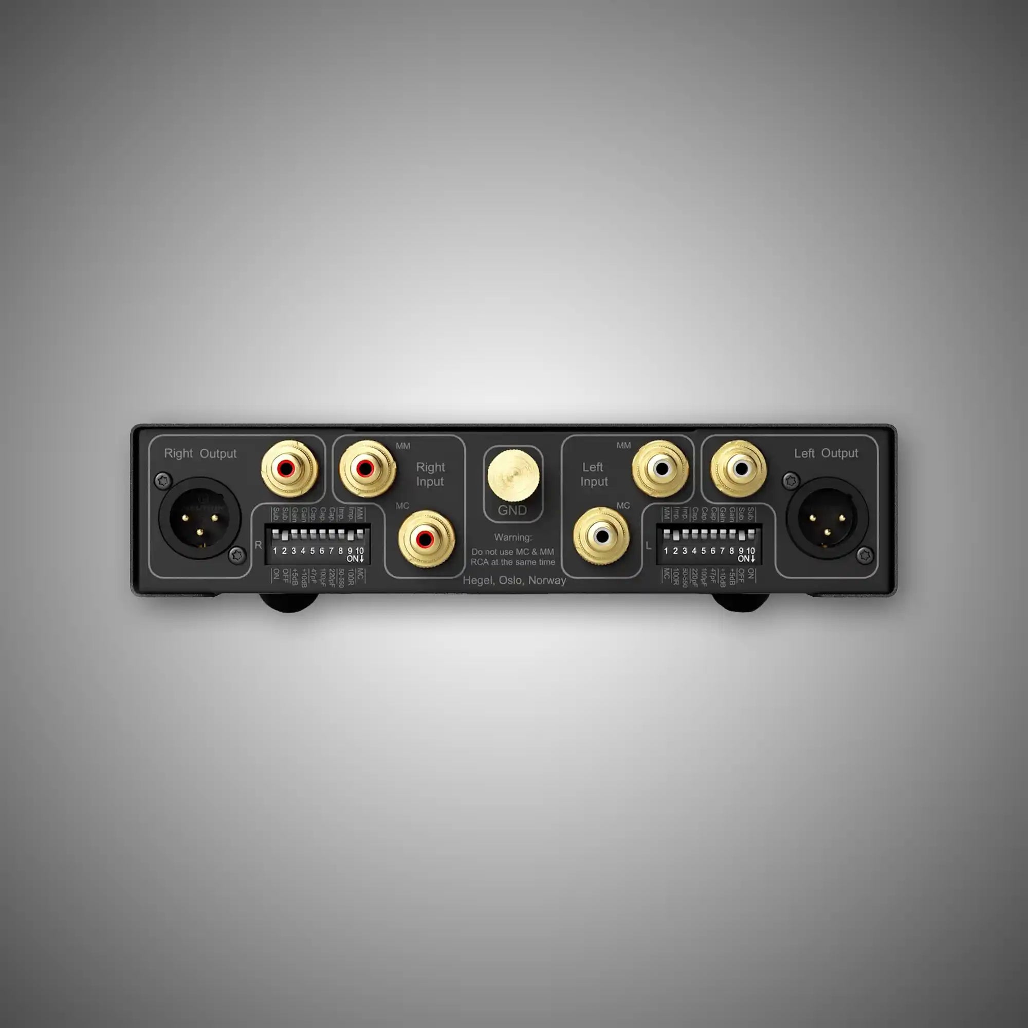 Hegel V10 Phono Preamplifier (Rear) - DOUGLAS HiFi