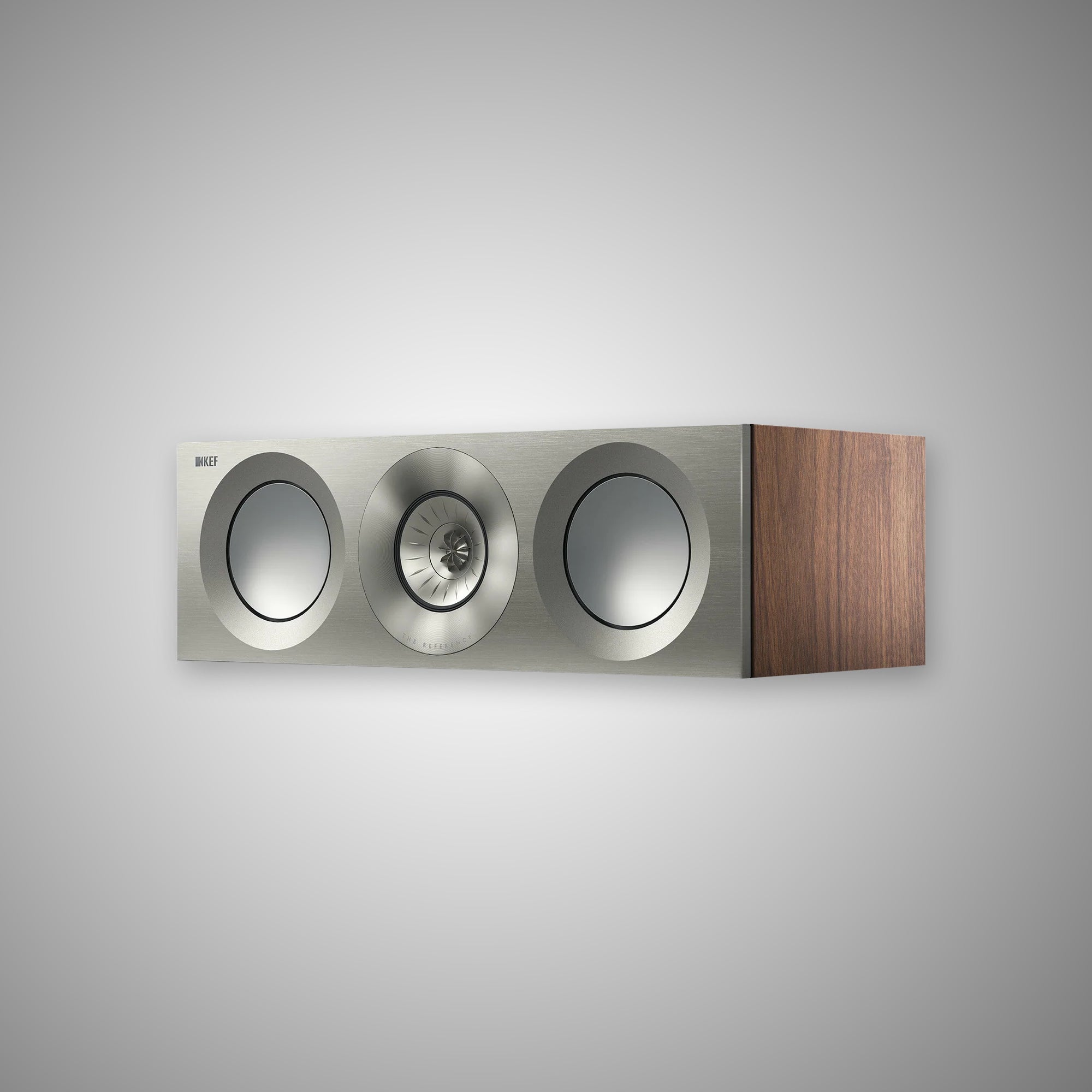 KEF REFERENCE 2 META Centre Speaker Satin Walnut/Silver - DOUGLASHIFI