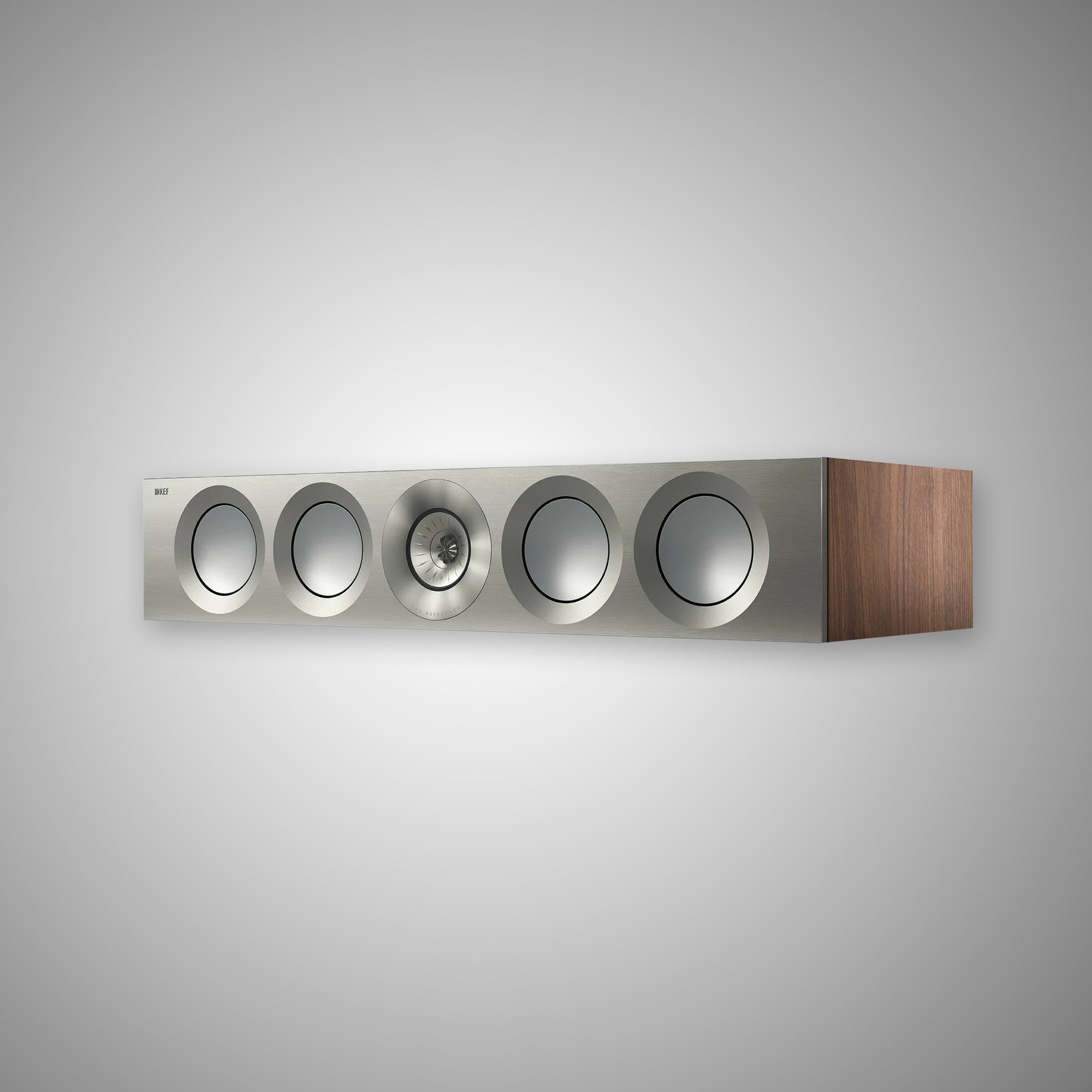 KEF REFERENCE 4 META Centre Speaker Satin Walnut/Silver - DOUGLAS HIFI