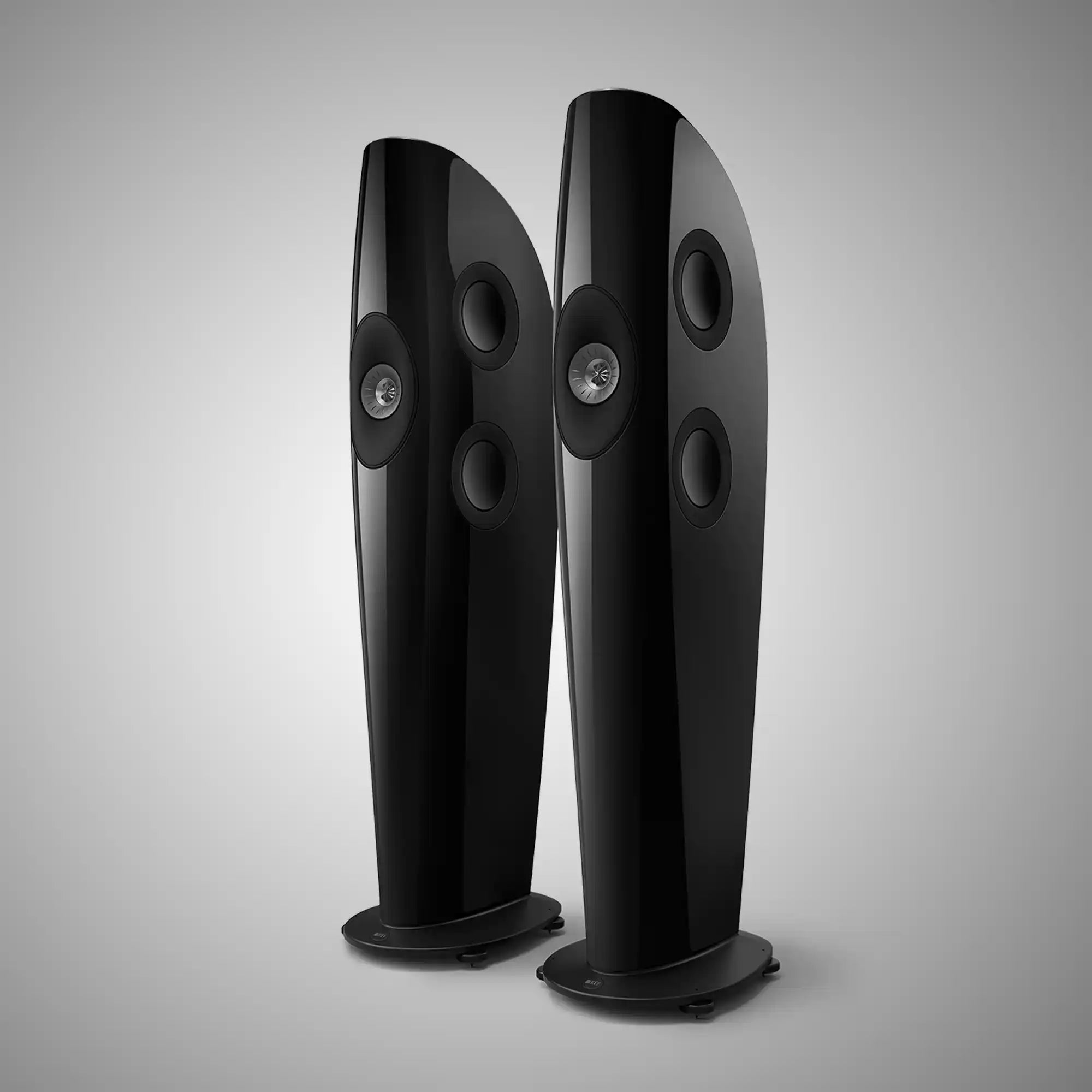 KEF BLADE TWO META Floorstanding Speakers (Piano Black/Grey) - DOUGLAS HiFi