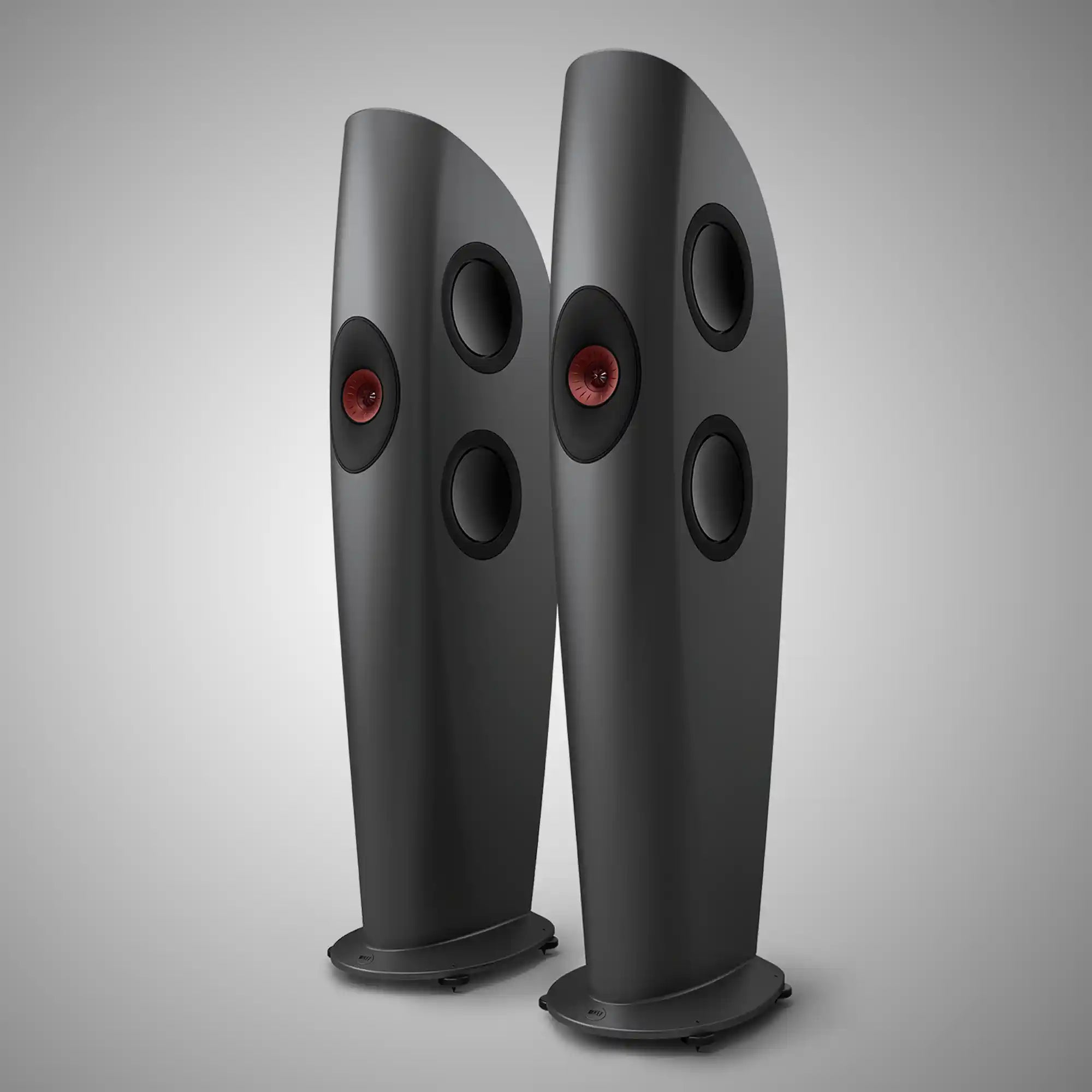 KEF Blade 1 Floorstanding Speakers Charcoal Grey/Red - DOUGLAS HIFI