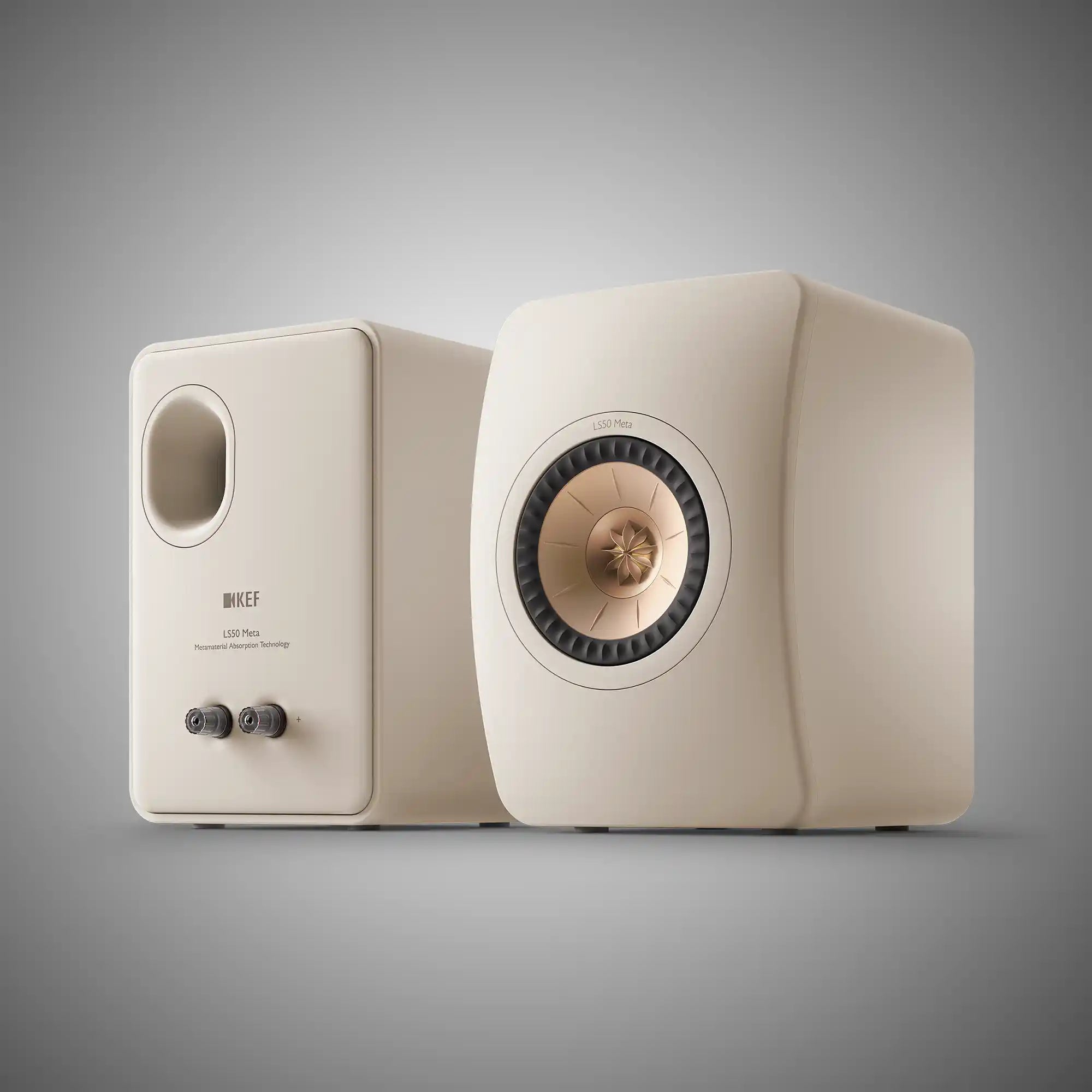 KEF LS50 Meta Loudspeakers Sand Shell - DOUGLAS HIFI