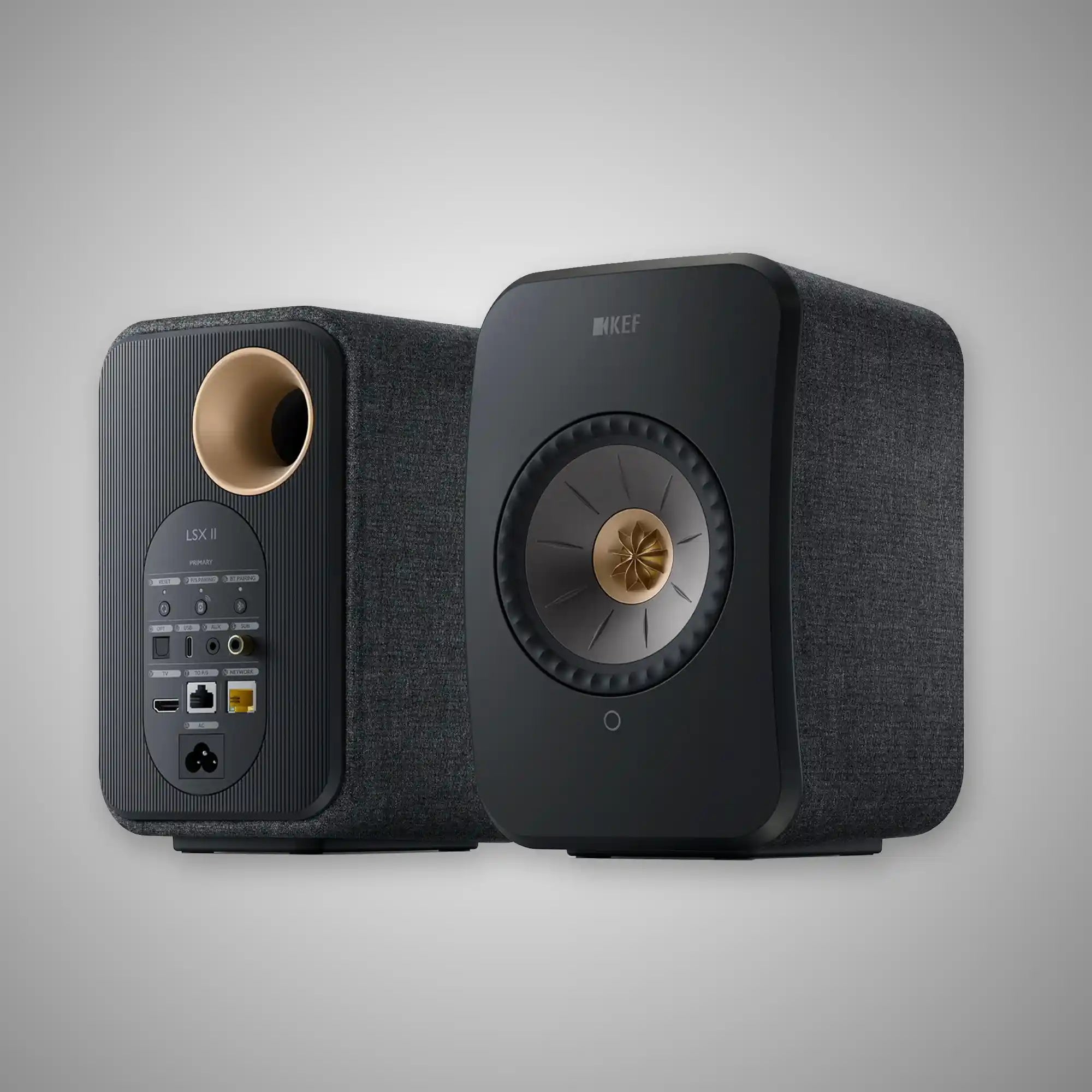 KEF LSX 2 Active Wireless Speakers & P1 Desk Pads Bundle