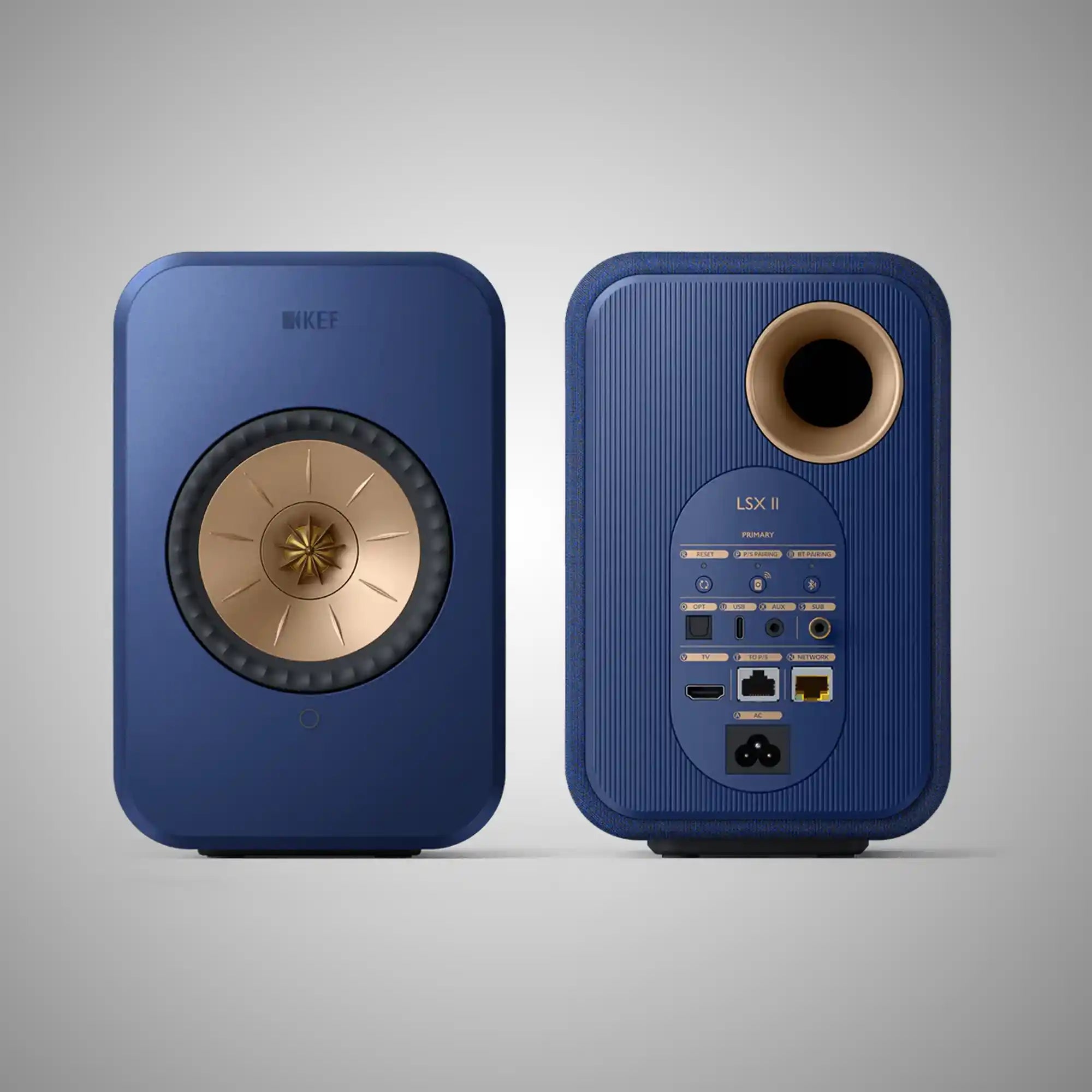 KEF LSX2 Active Wireless Speakers (Blue) - Douglas HiFi