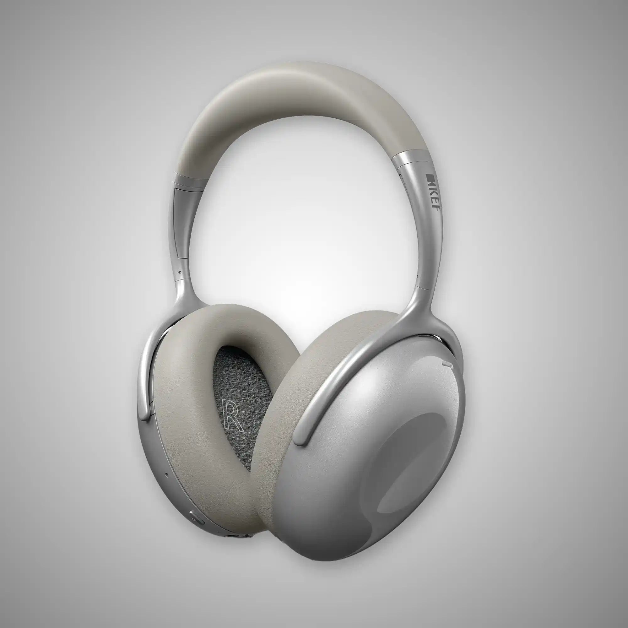 KEF MU7 Headphones Silver Grey - DOUGLAS HIFI