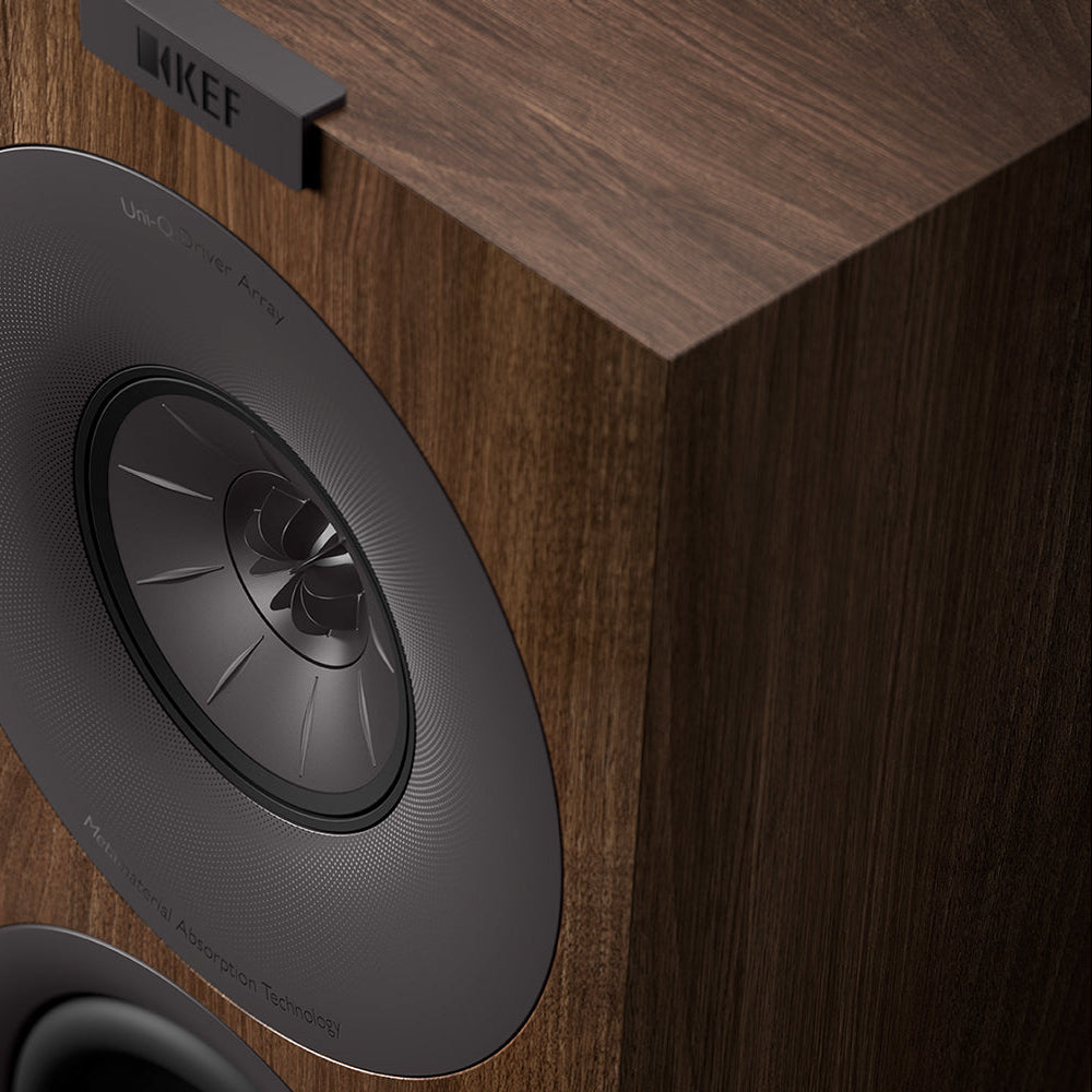 KEF Q Concerto Meta Bookshelf Speakers Walnut - DOUGLAS HIFI