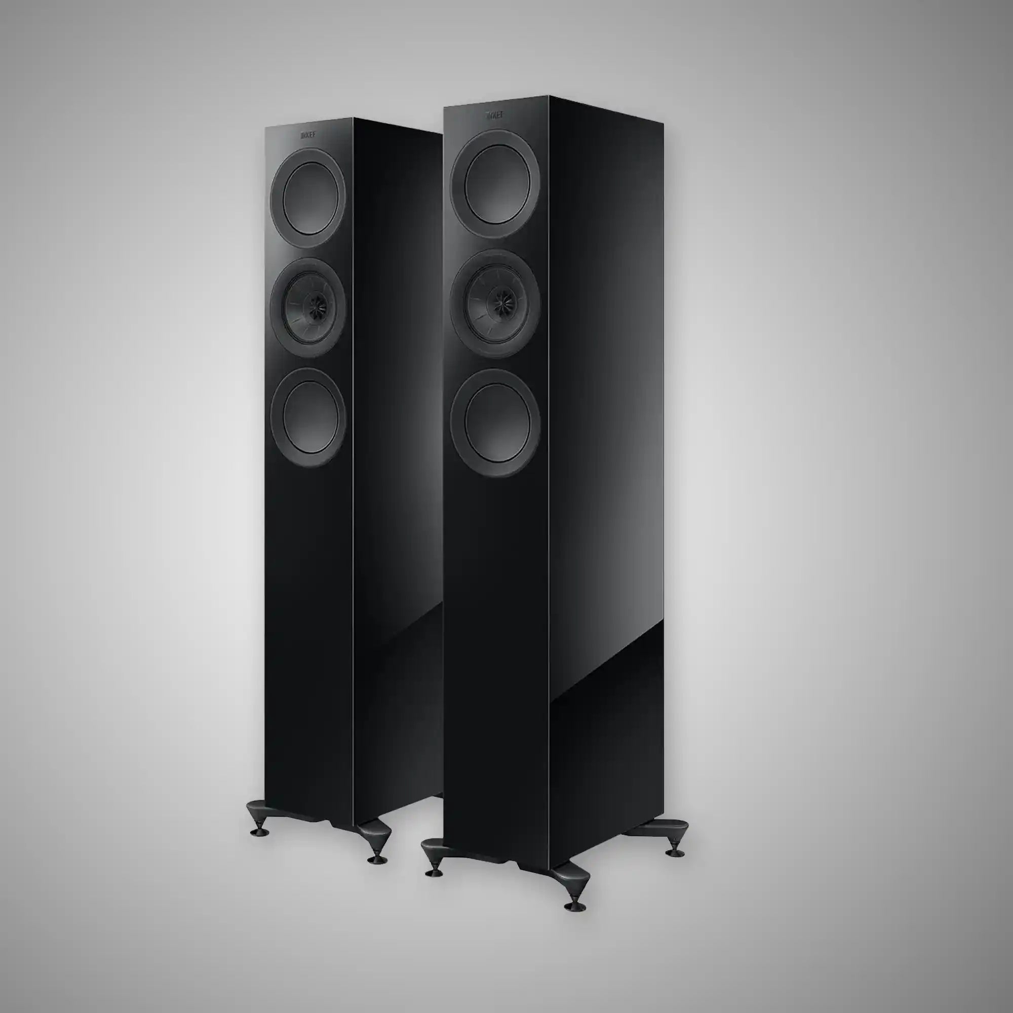 KEF R5 Meta Floorstanding Speakers Black - DOUGLAS HIFI