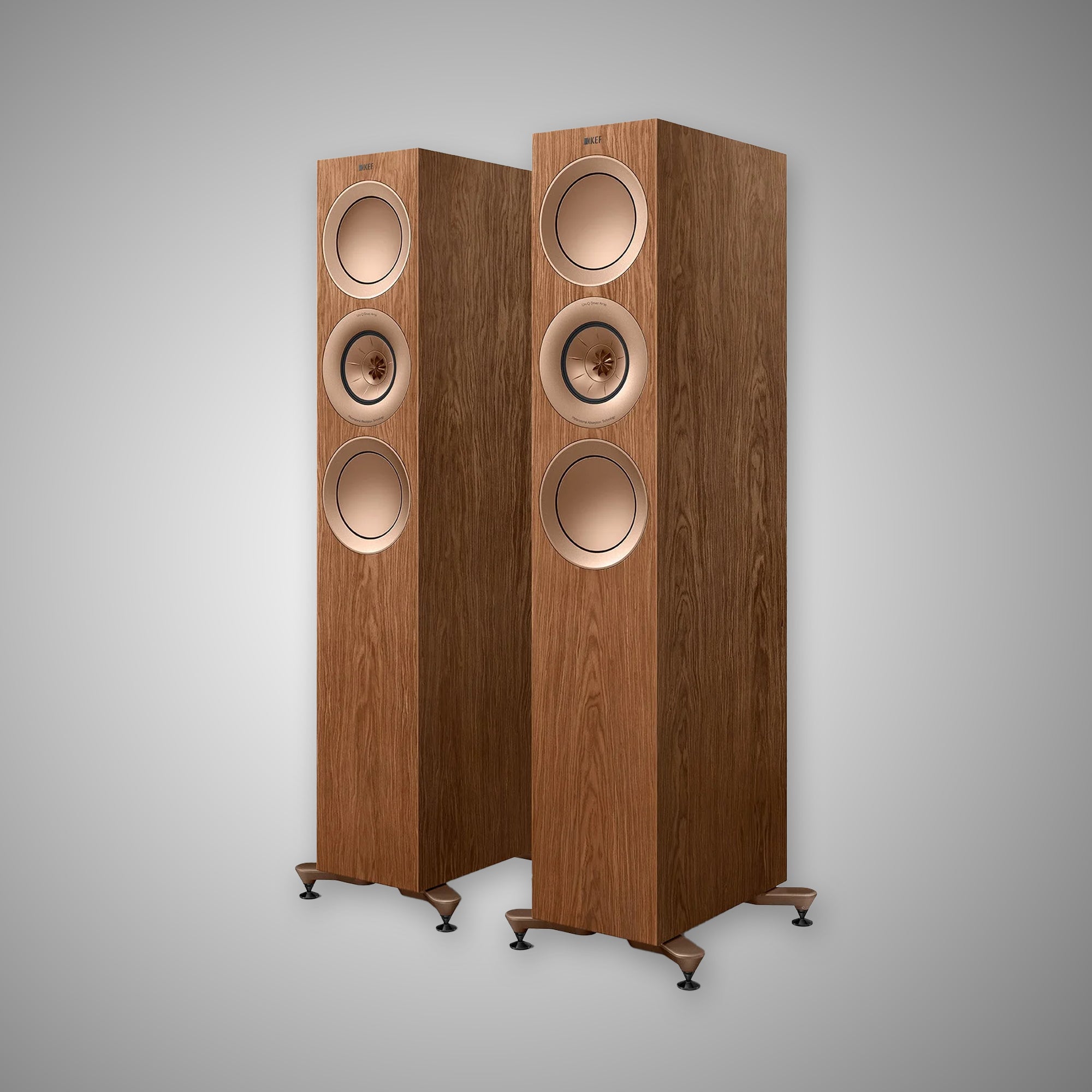 KEF R7 Meta Walnut Finish - Douglas HiFi Perth