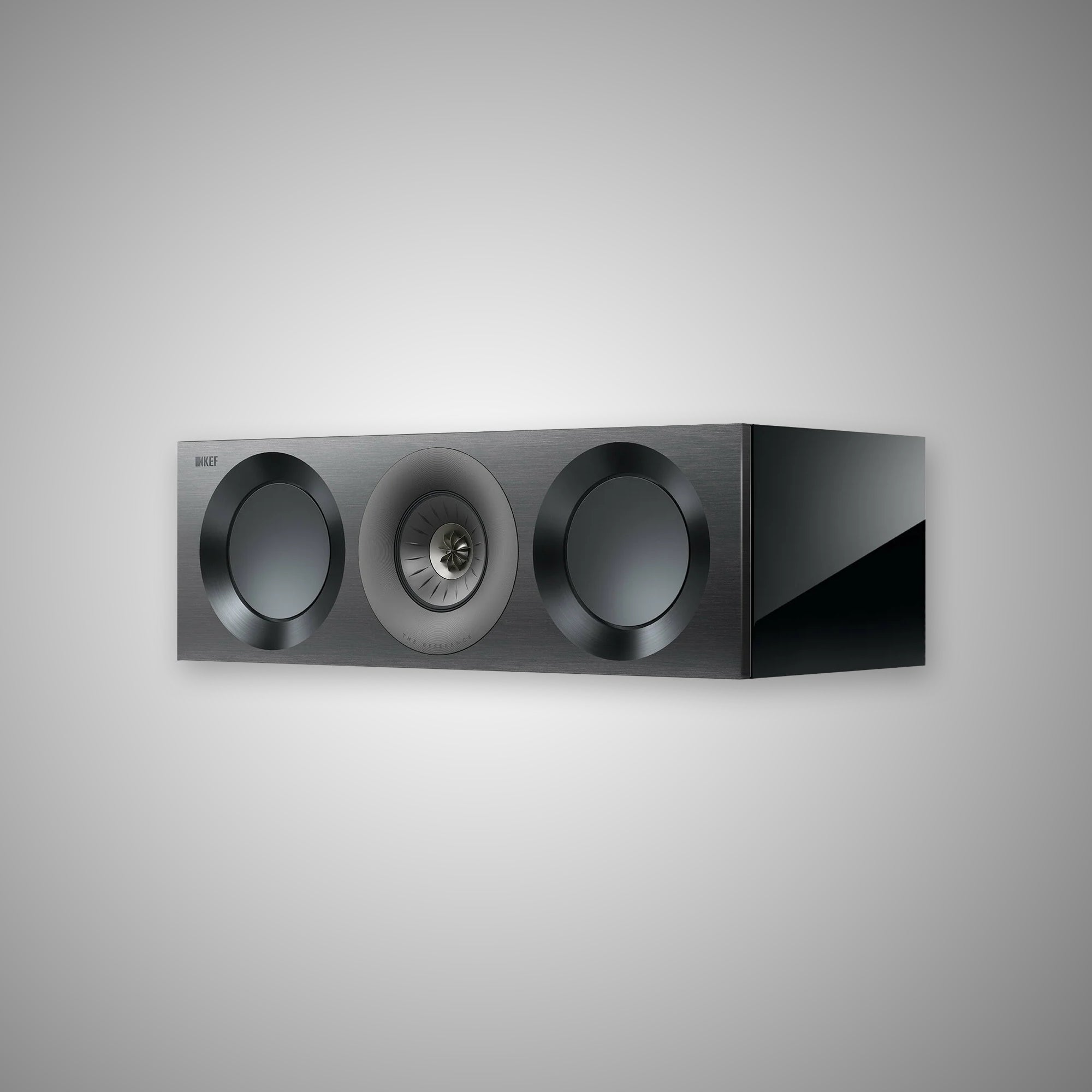 KEF REFERENCE 2 META Centre Speaker High Gloss Black/Grey - DOUGLAS HIFI