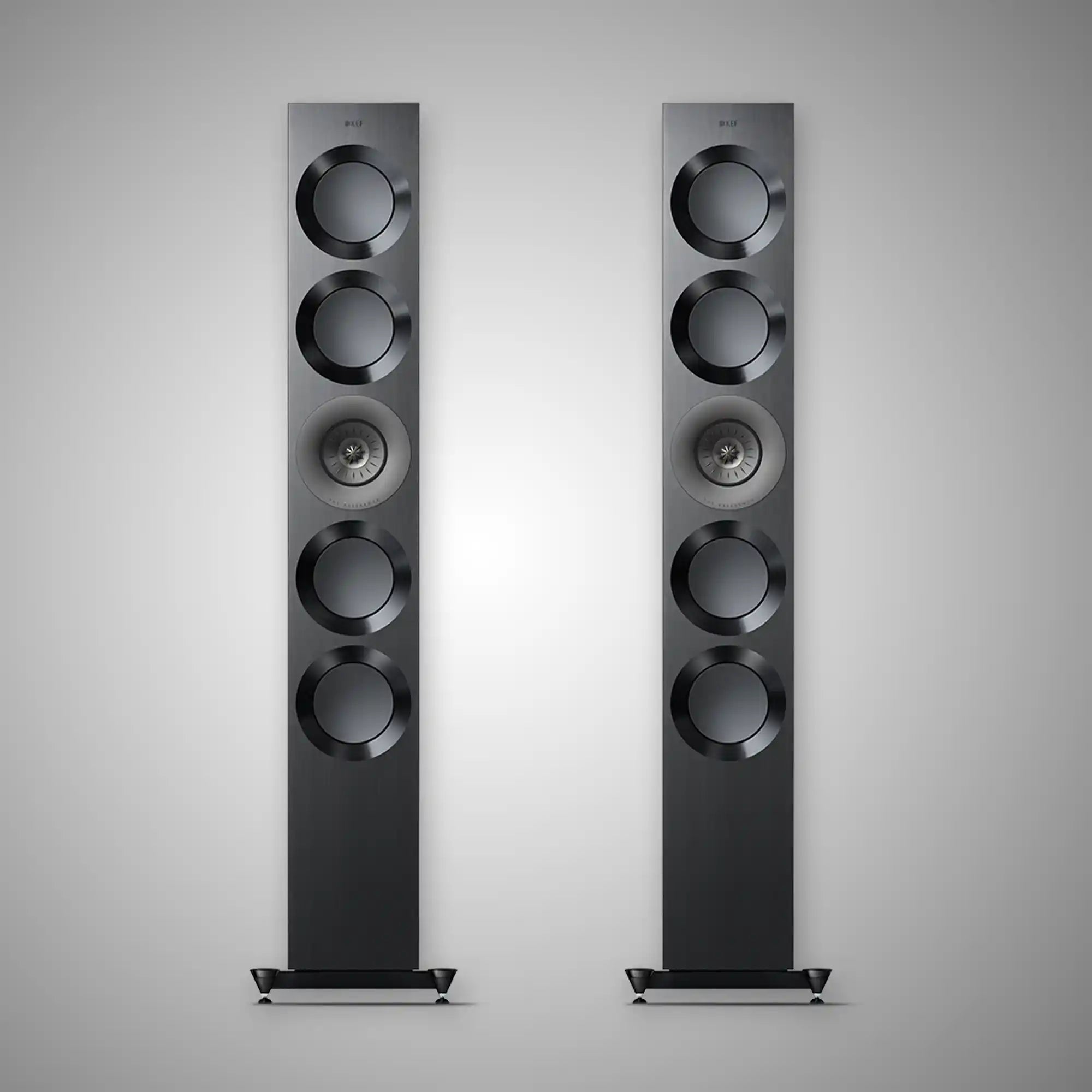 KEF REFERENCE 5 META Floorstanding Speakers High Gloss Black/Grey - DOUGLAS HIFI