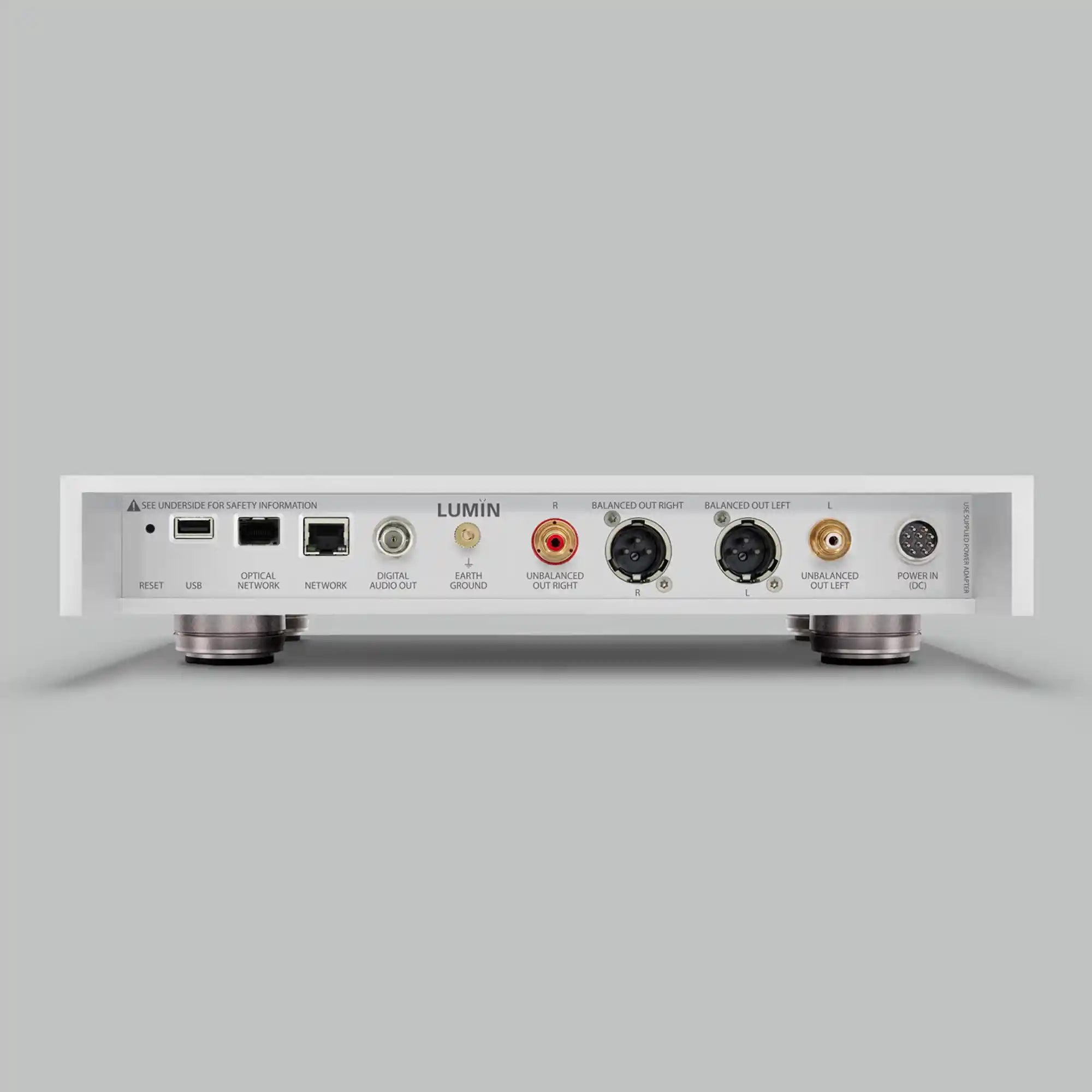 Lumin X2 Streaming Network Player Rear - DOUGLAS HIFI