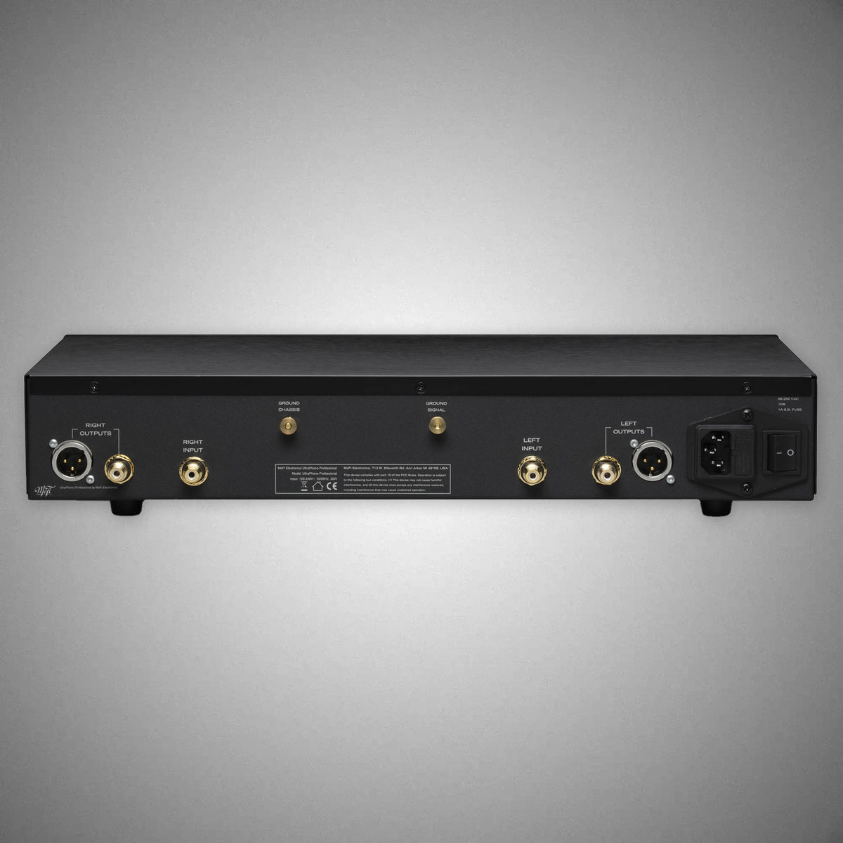 MOFI ELECTRONICS UltraPhono Pro Phono Preamplifier Rear - DOUGLAS HIFI
