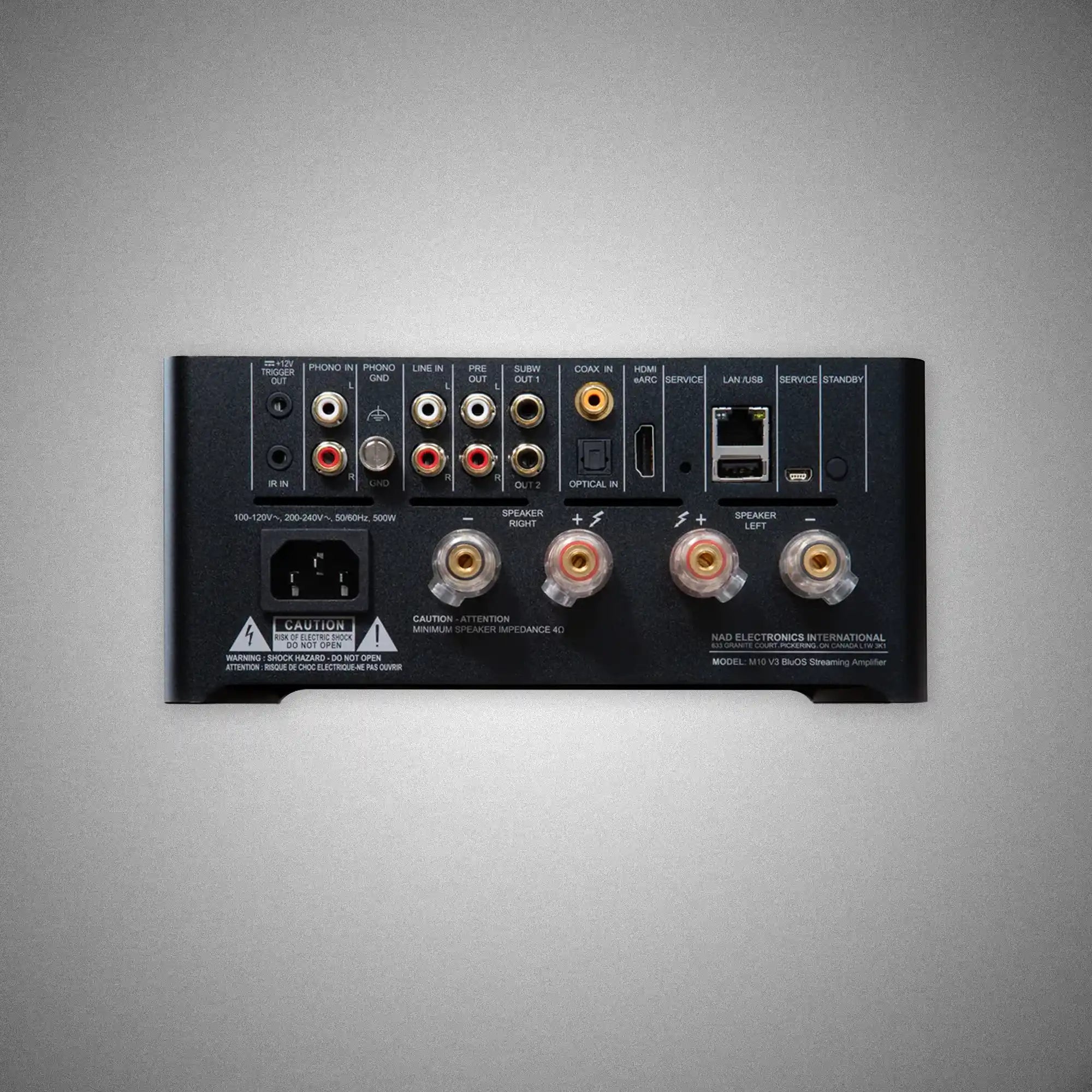 NAD M10v3 Streaming Amplifier Rear - DOUGLAS HIFI