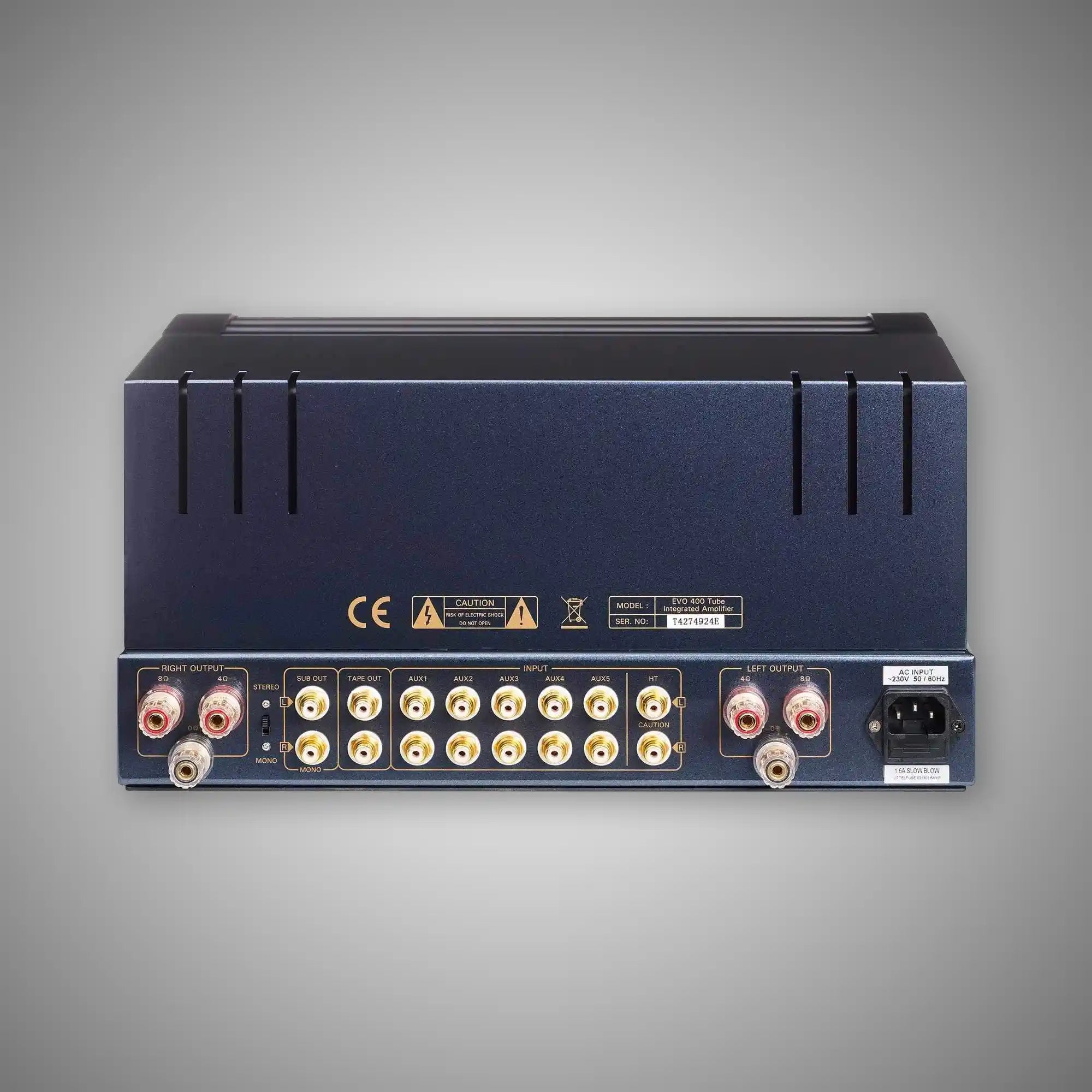PrimaLuna EVO 200 Power Amplifier (BLACK Rear) - DOUGLAS HIFI