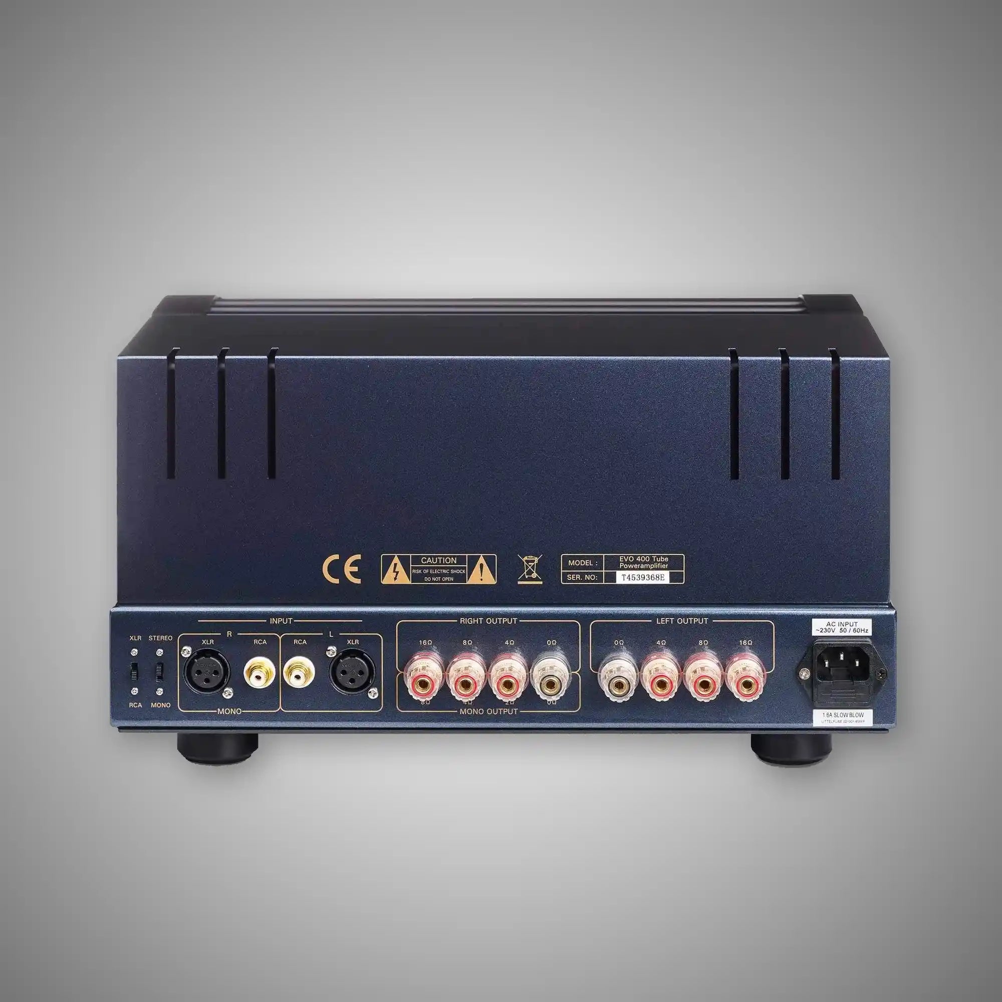 PrimaLuna EVO 400 Power Amplifier (BLACK Rear) - DOUGLAS HIFI