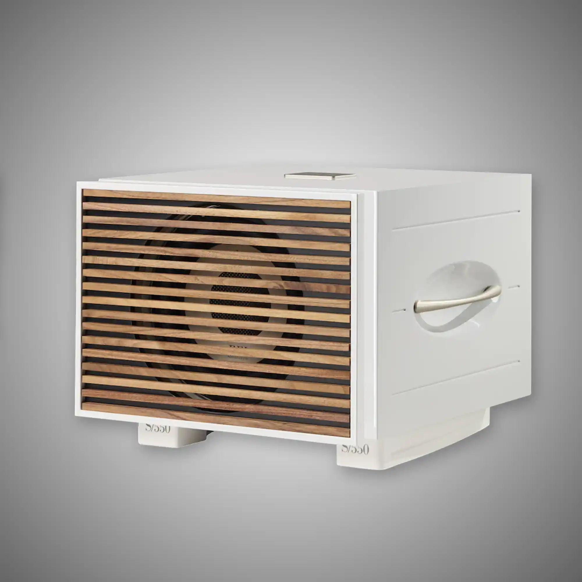 REL S/550 Subwoofer White with Wood Grille - DOUGLAS HIFI