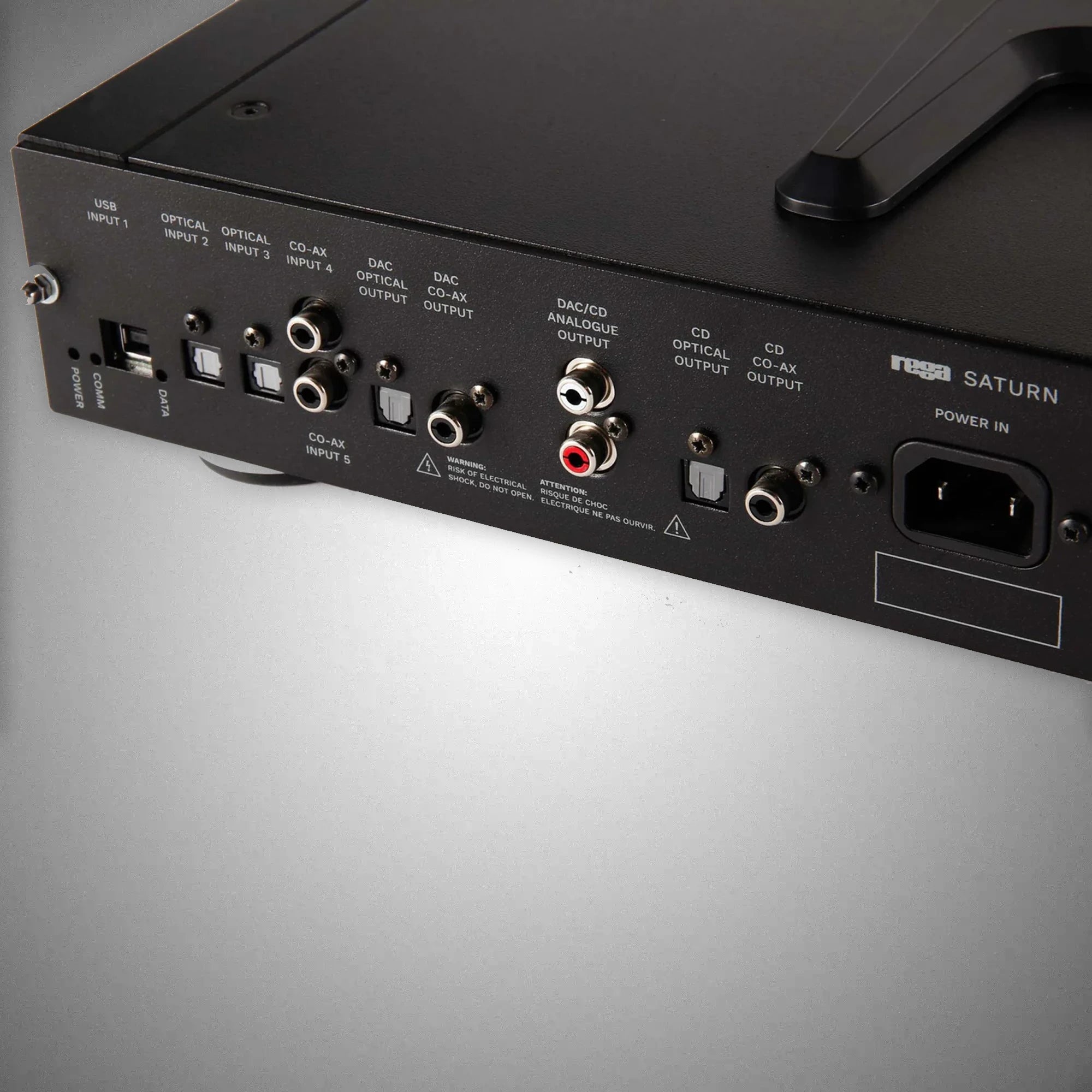 Rega Saturn Cd Player & DAC Rear - DOUGLAS HIFI