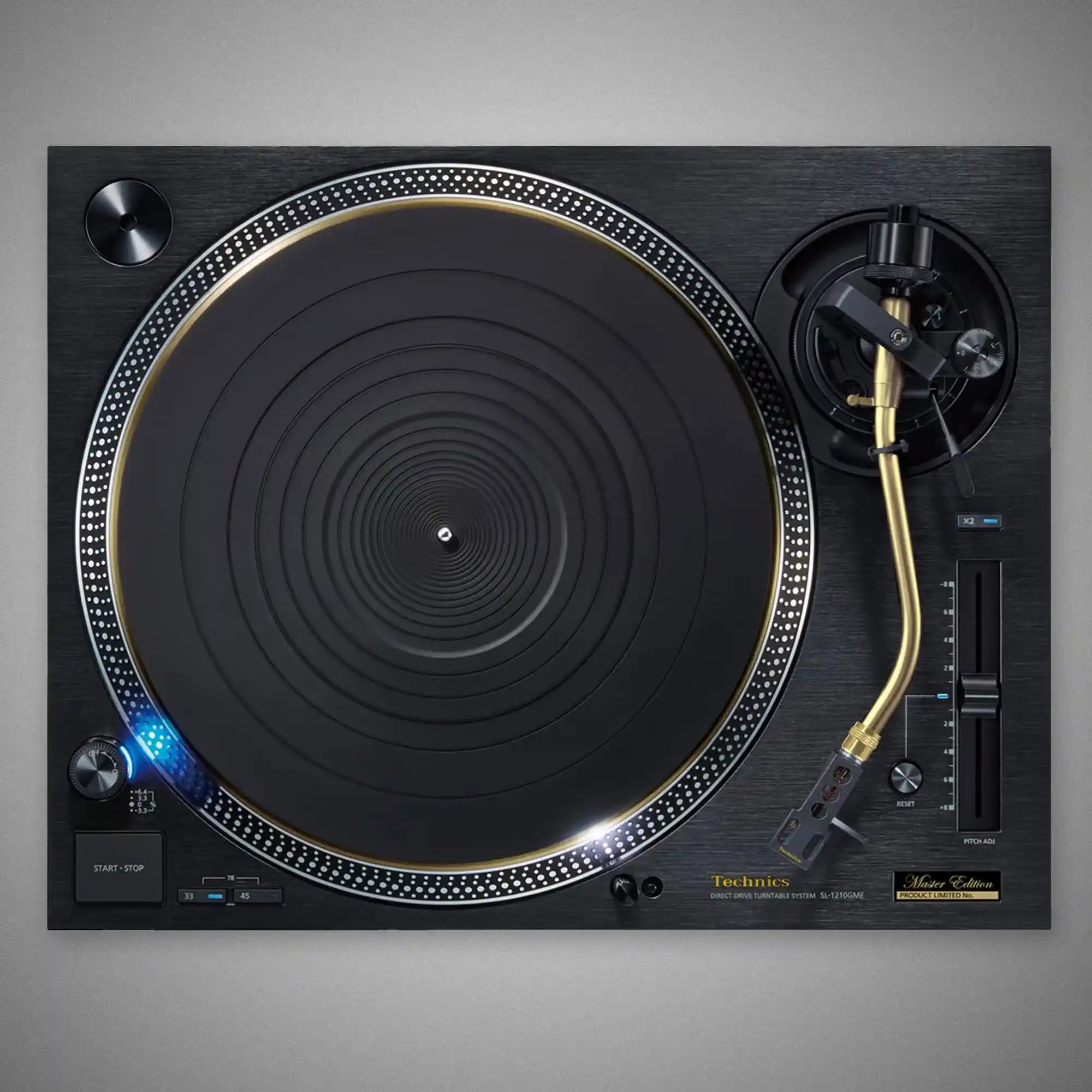 TECHNICS SL-1210GME Grand Class Master Edition Turntable (Top) - DOUGLAS HIFI