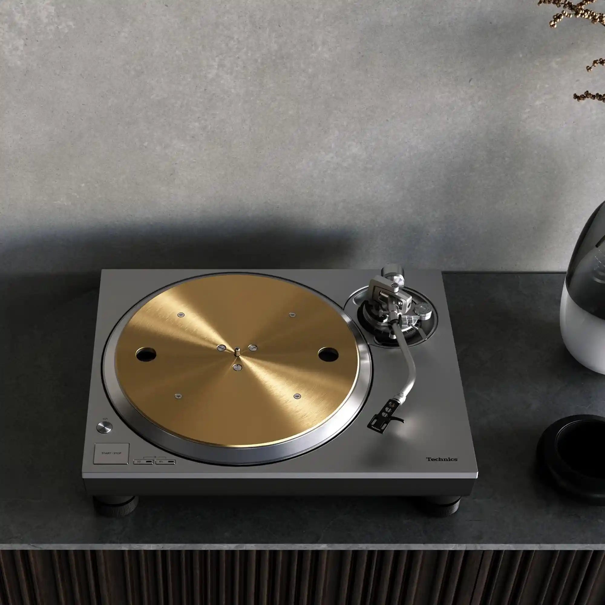 TECHNICS SL-1300G Grand Class Turntable (Silver Lifestyle) - DOUGLAS HIFI