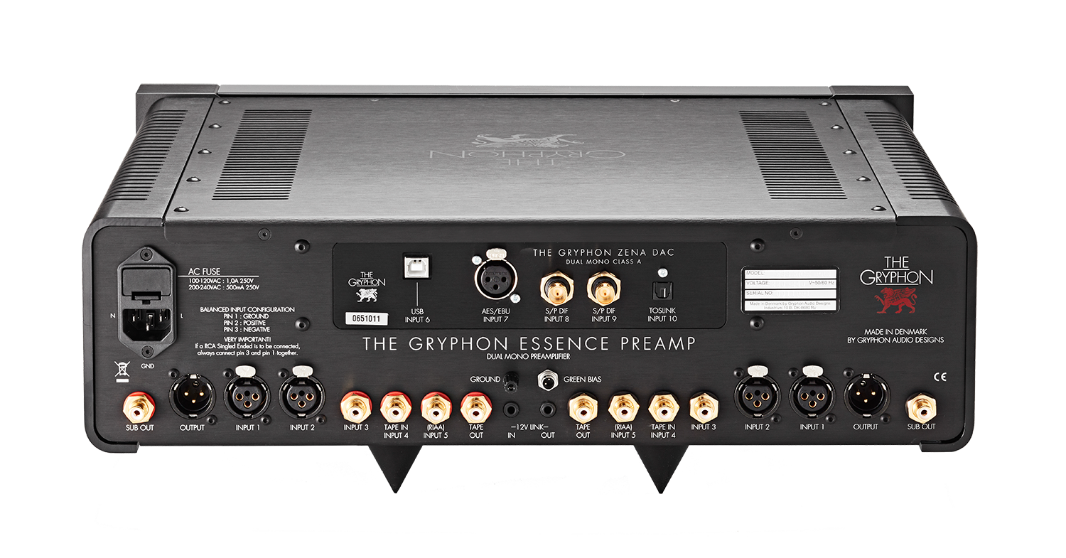 The Gryphon Essence Preamplifier (REAR) - DOUGLAS HIFI