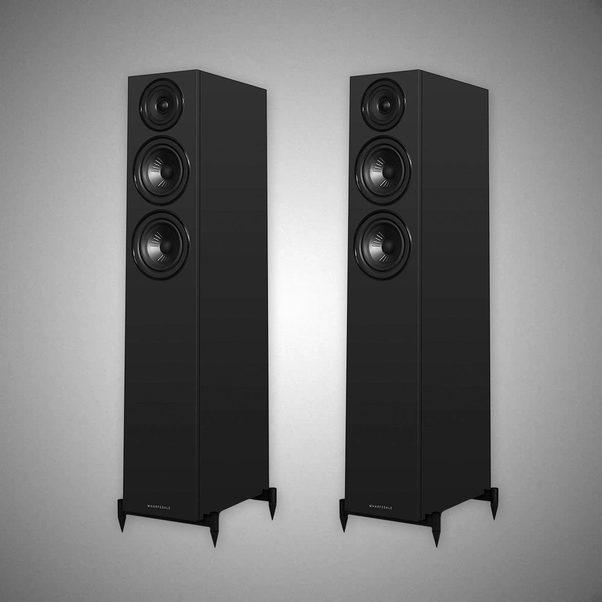 WHARFEDALE Diamond 12.3i Floorstanding Loudspeakers All Black - DOUGLAS HIFI