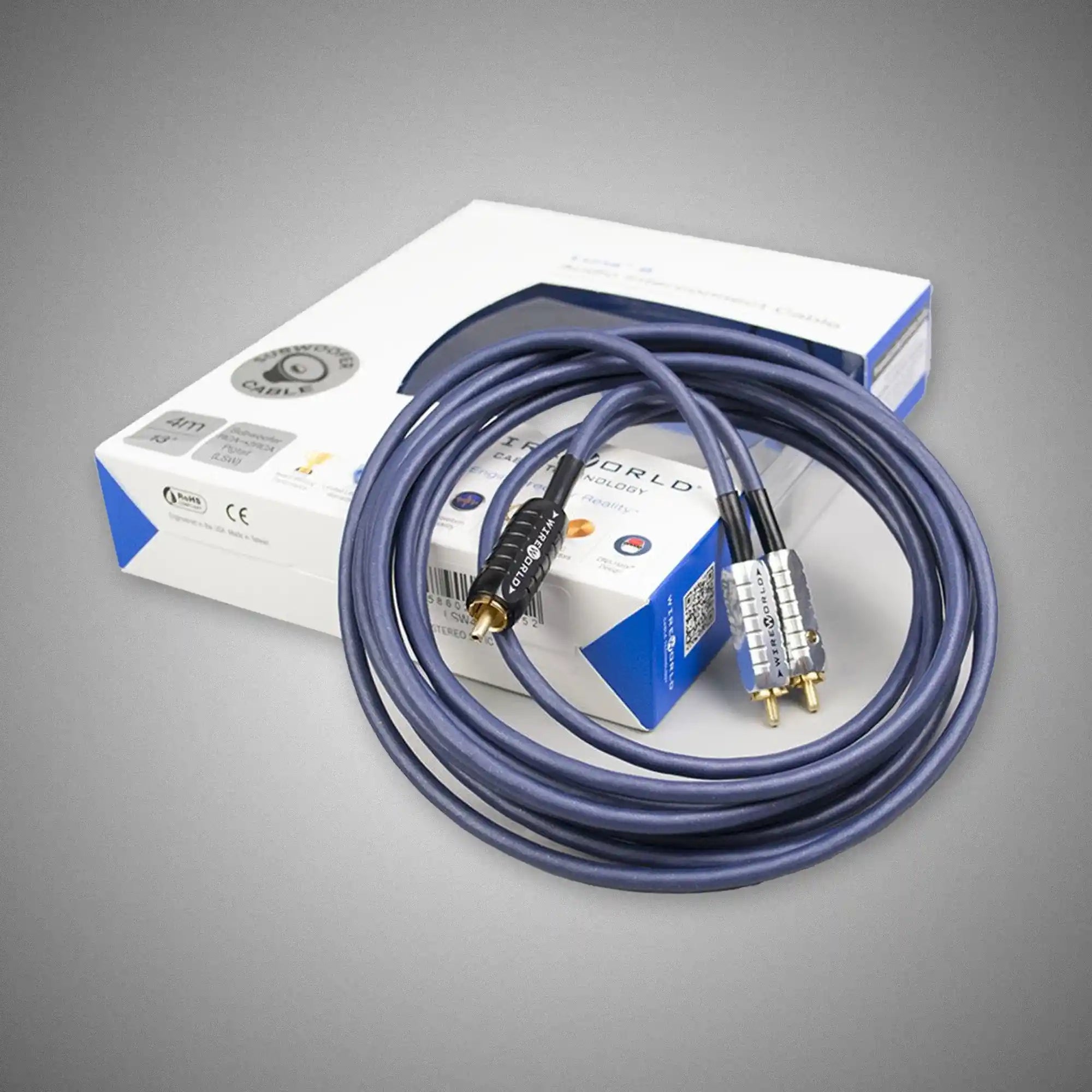 WIREWORLD Luna 8 Pigtail 6 metre Subwoofer Cable - DOUGLAS HIFI