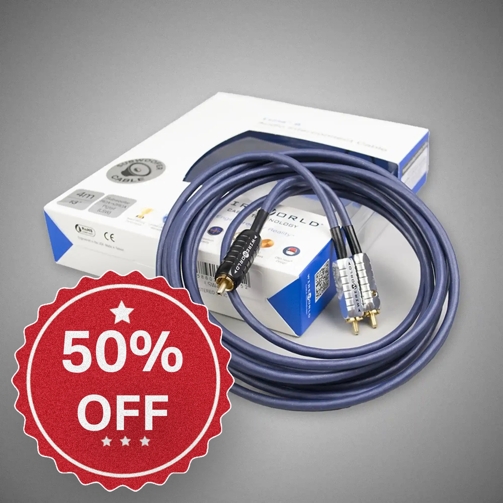 WIREWORLD Luna 8 Pigtail 6m Subwoofer Cable