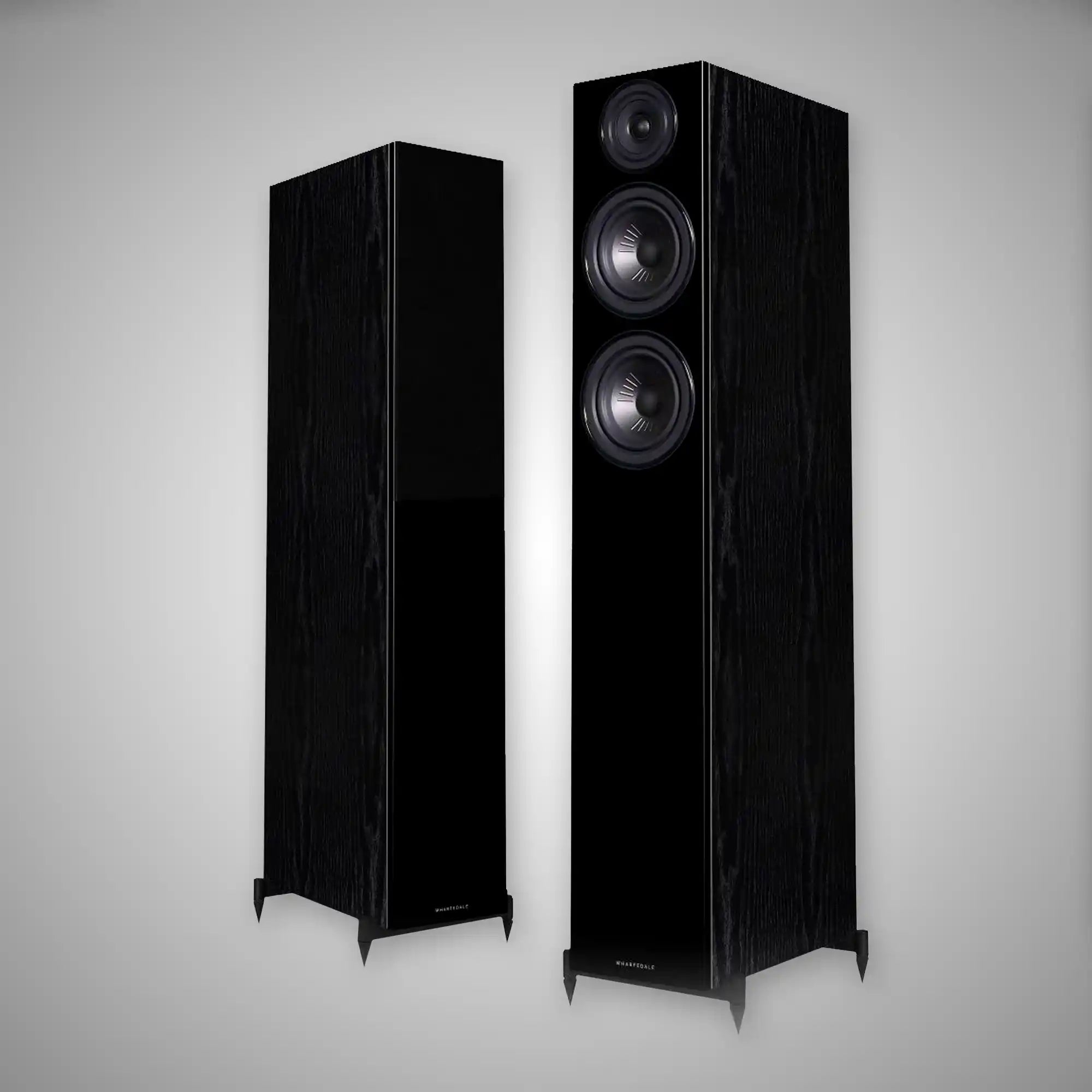 Wharfedale Diamond 12.4 Floorstanding Speakers Black - DOUGLAS HIFI
