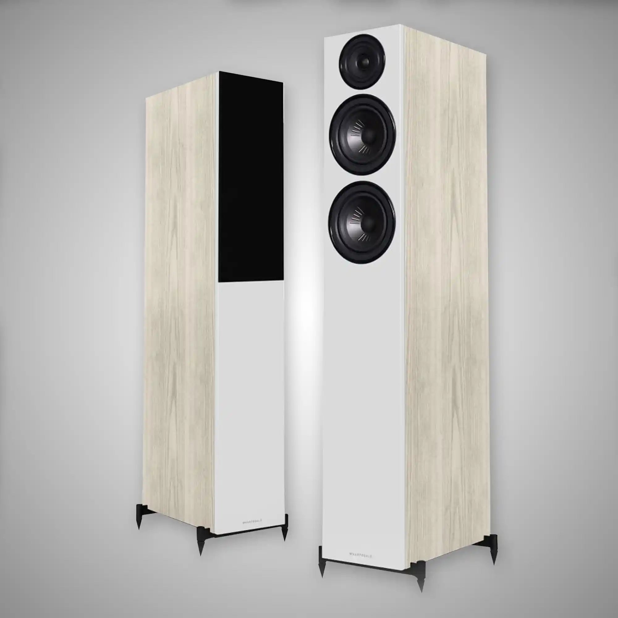 Wharfedale Diamond 12.4 Floorstanding Speakers Light Oak - DOUGLAS HIFI