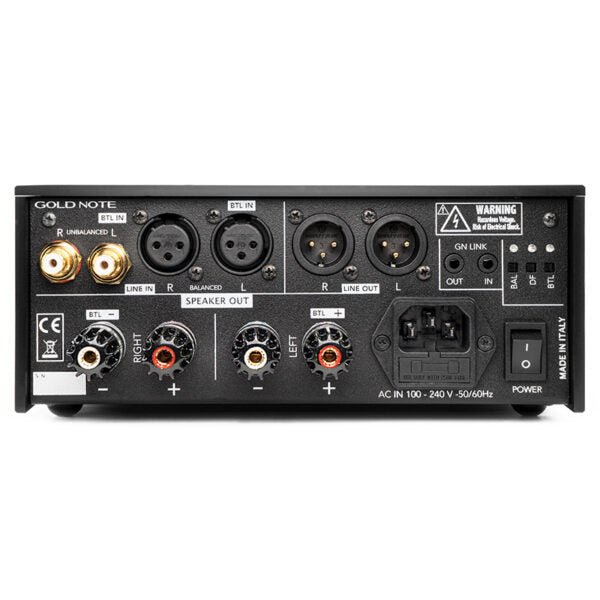 Gold Note PA-10 Power Amplifier Back - Douglas Hifi