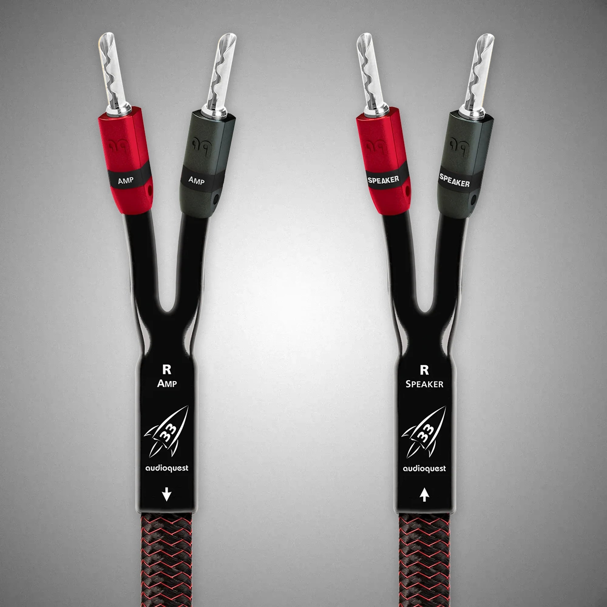 AUDIOQUEST ROCKET 33 Speaker Cable with Silver Banana Plugs - DOUGLAS HIFI