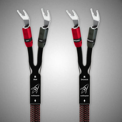 AUDIOQUEST ROCKET 33 Speaker Cable with Silver Spades - DOUGLAS HIFI