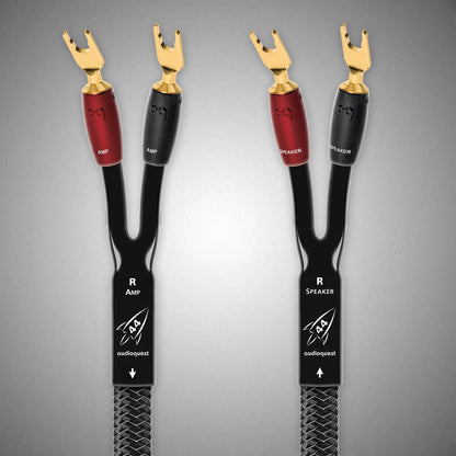AUDIOQUEST ROCKET 44 Speaker Cable with Gold Spades - DOUGLAS HIFI