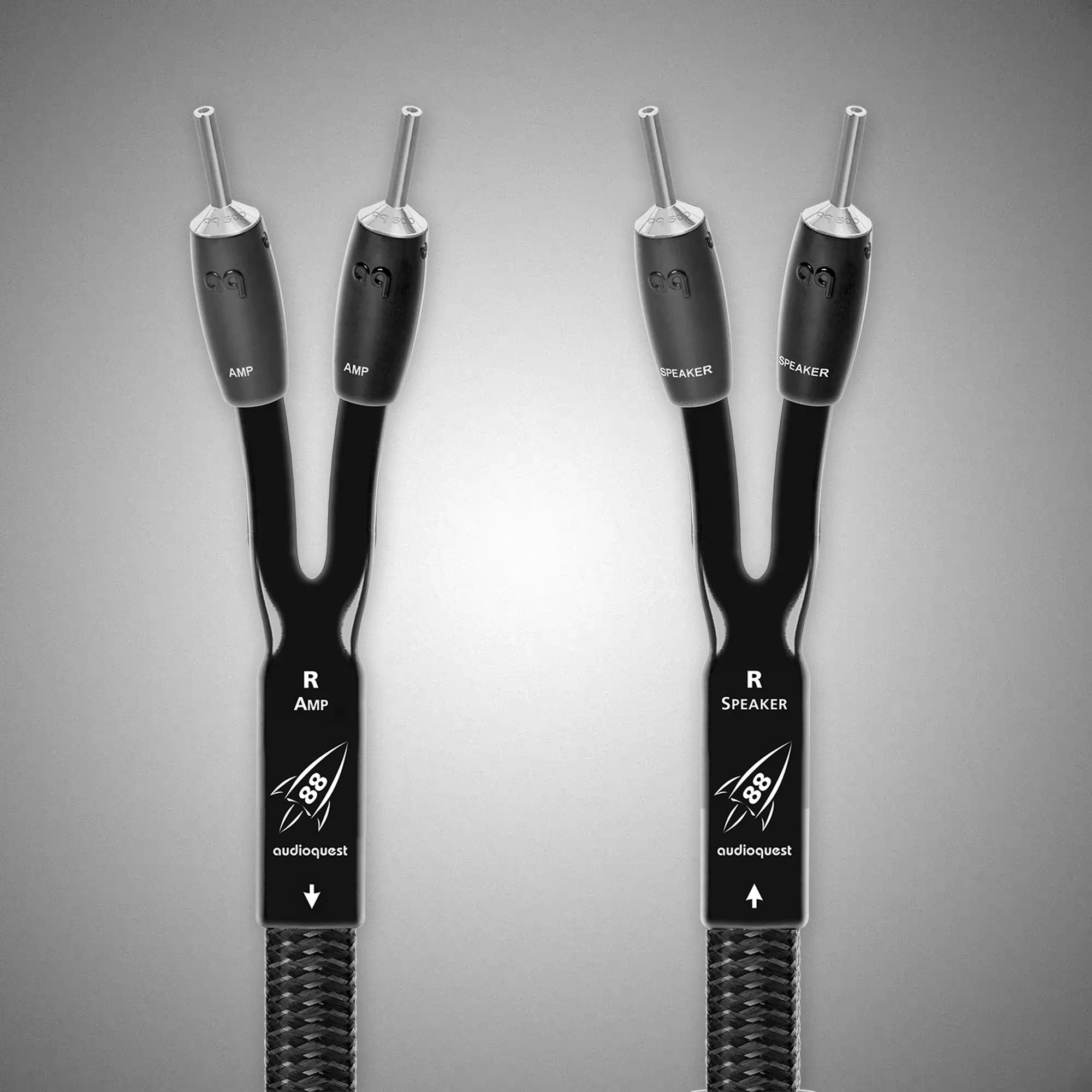 AUDIOQUEST ROCKET 88 Speaker Cable with Silver Banana Plugs - DOUGLAS HIFI