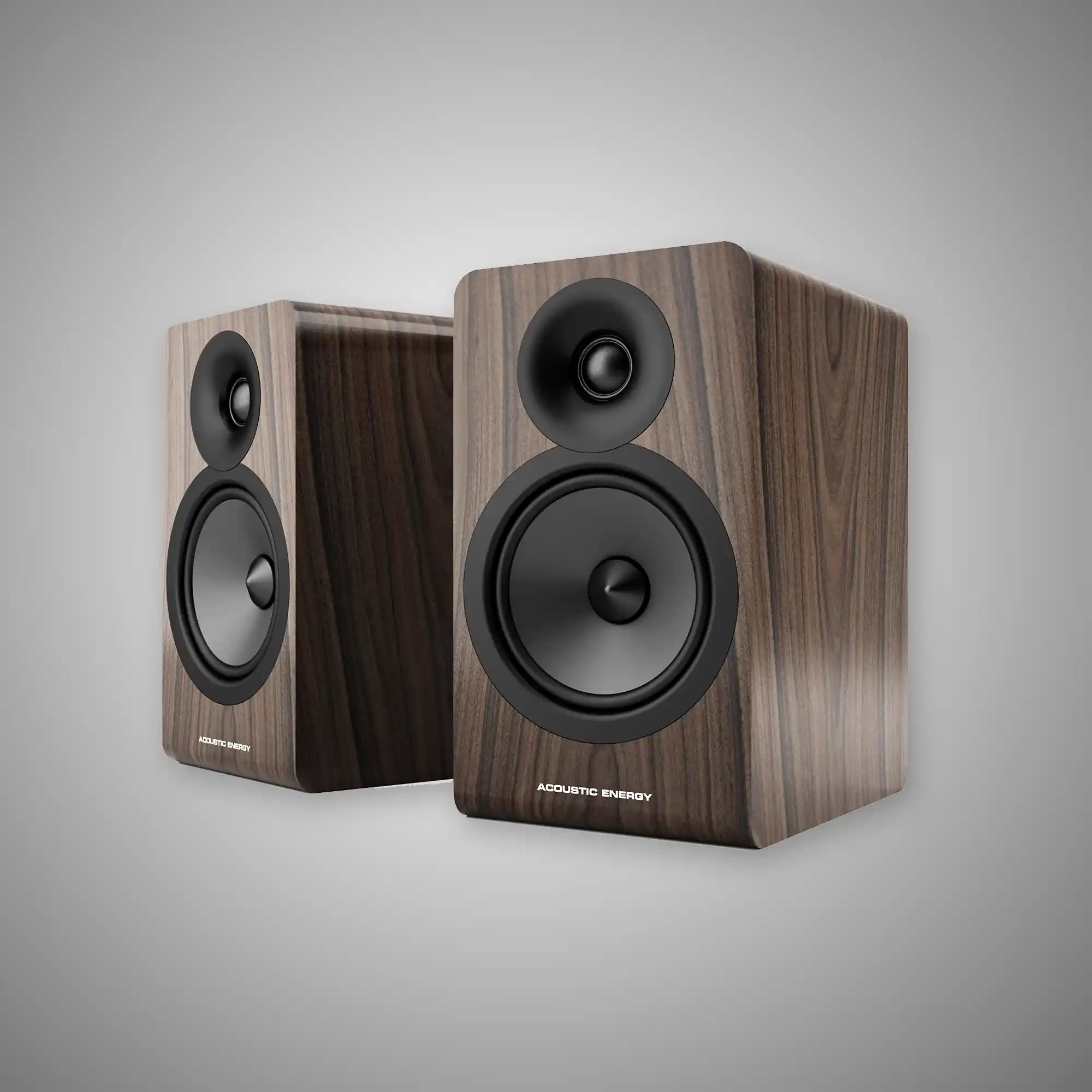 Acoustic Energy AE100.2 Bookshelf Speakers (Walnut) - DOUGLAS HIFI