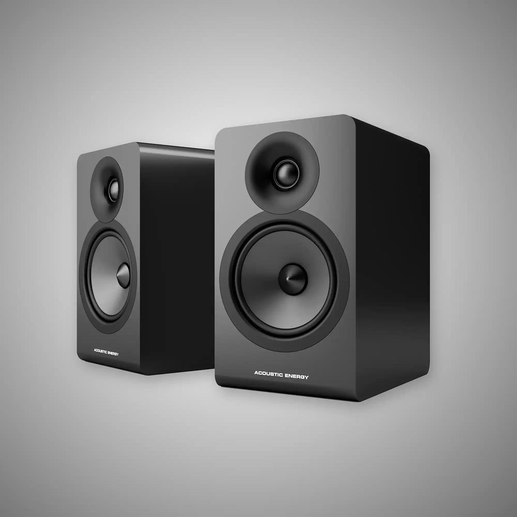 Acoustic Energy AE100.2 Bookshelf Speakers (Satin Black) - DOUGLAS HIFI