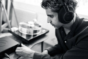 Austrian Audio - the Composer Headphones - B&W Lifestyle shot - Douglas HiFi Perth