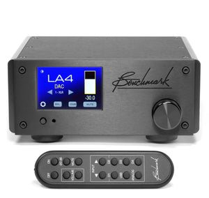 Benchmark LA4 Analogue Pre-Amplifier Black - Douglas HiFi Perth