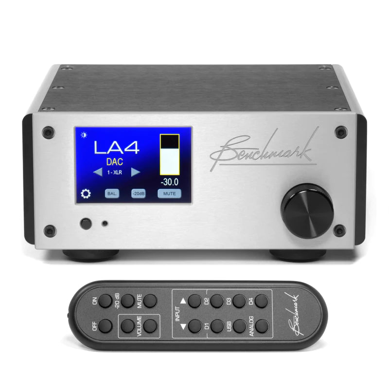 Benchmark LA4 Analogue Pre-Amplifier Silver- Douglas HiFi Perth